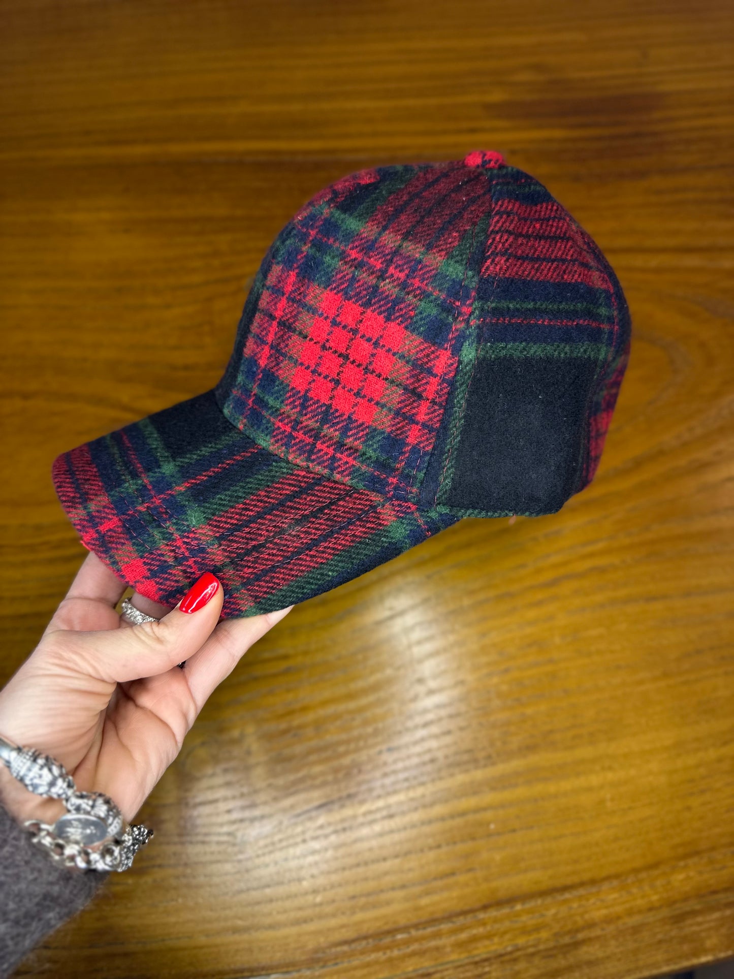 Cappellino baseball tartan