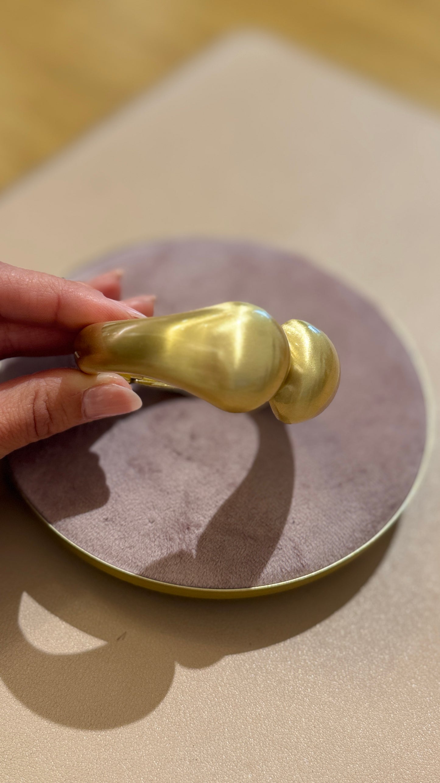 bracciale abbraccio opaco Oro