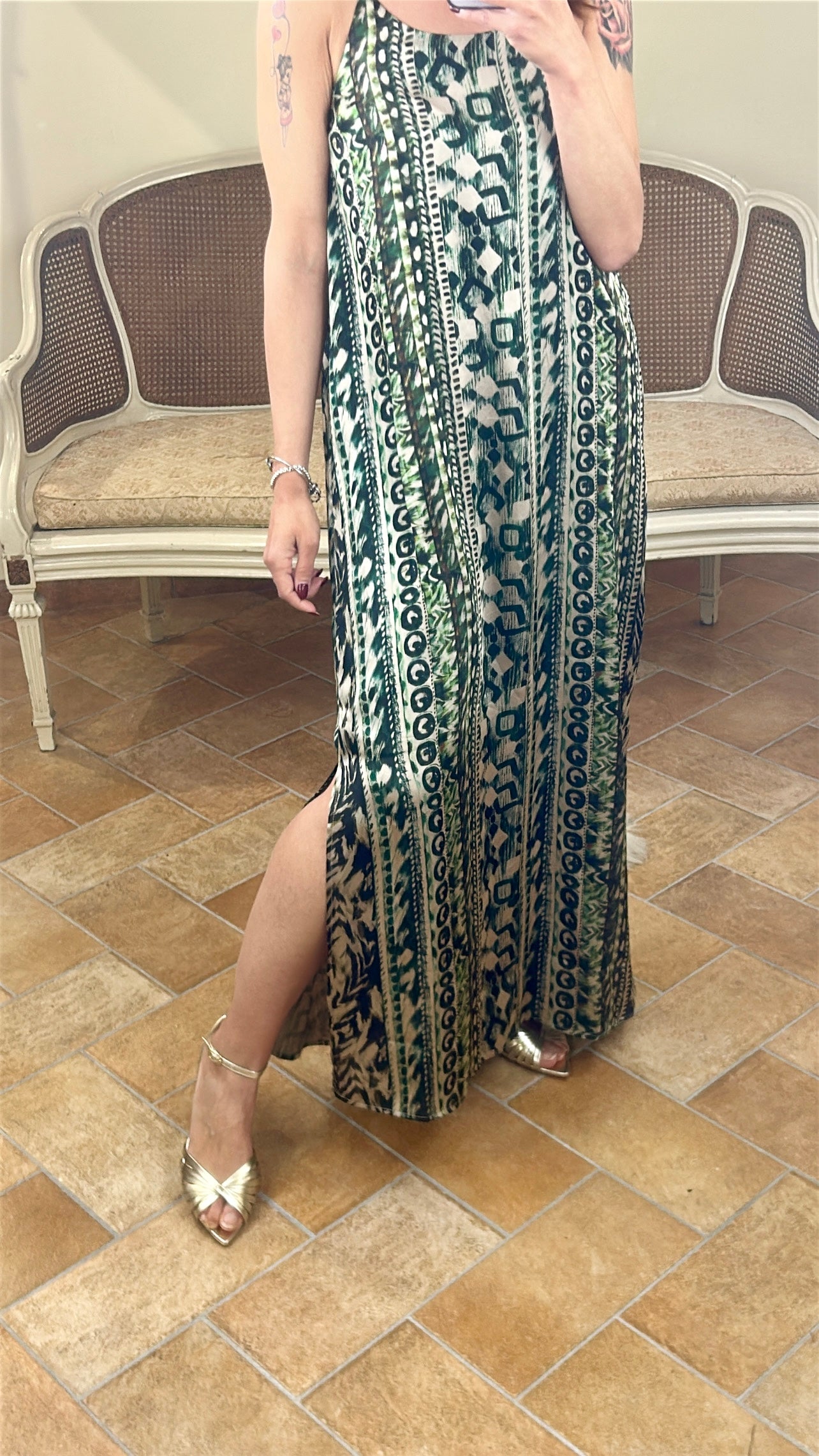 Anonyme abito TRAIL LONGDRESS olive