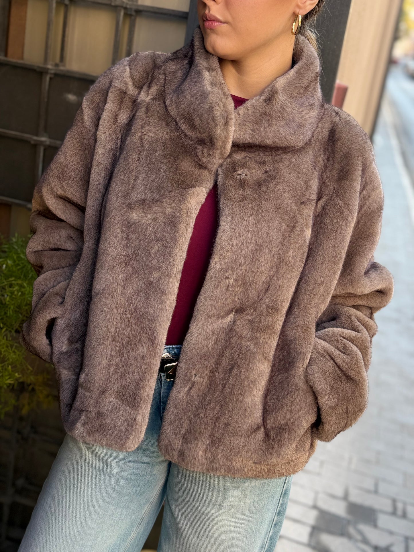 Ecopelliccia ANASTASIA Grigio