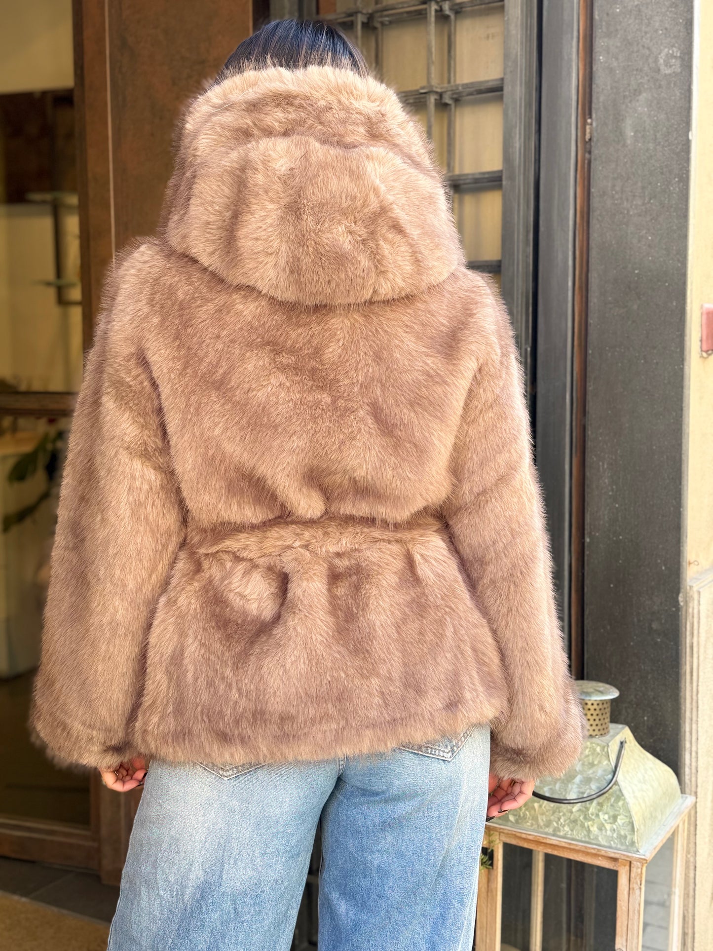 Ecopelliccia ELODIE Taupe