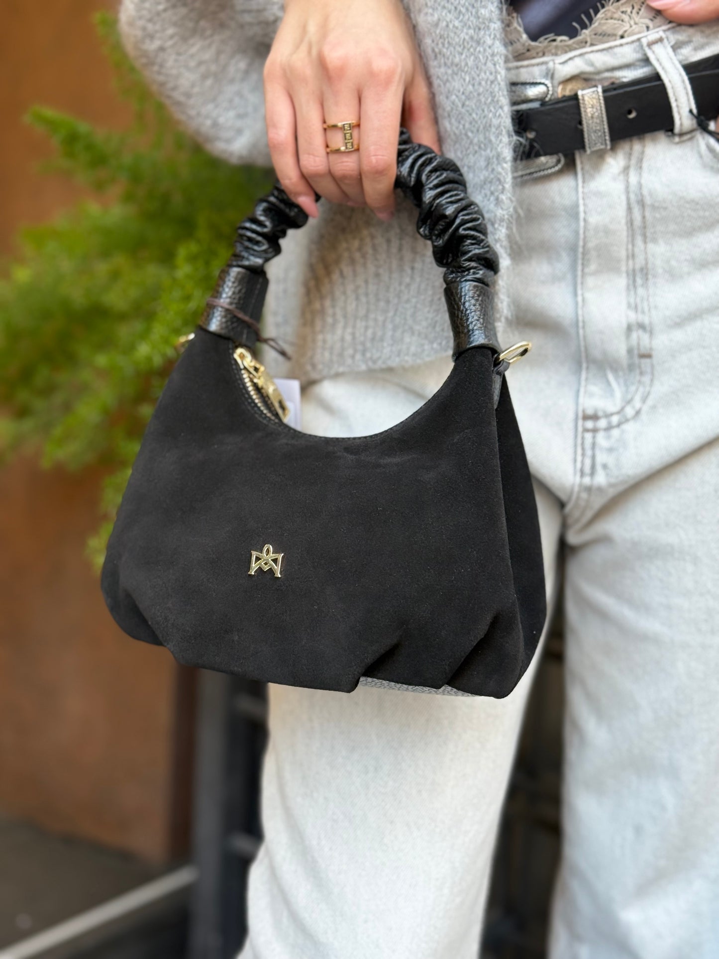 Cuoieria Fiorentina CHOP SMALL HOBO NERA