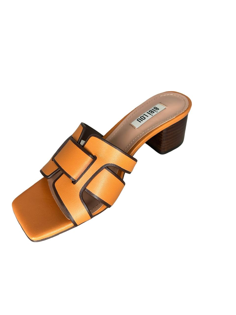 Bibi Lou Ciabatta con tacco kid leaher terracota