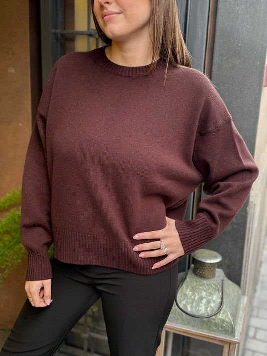 Tensione In Maglione girocollo MARRONE