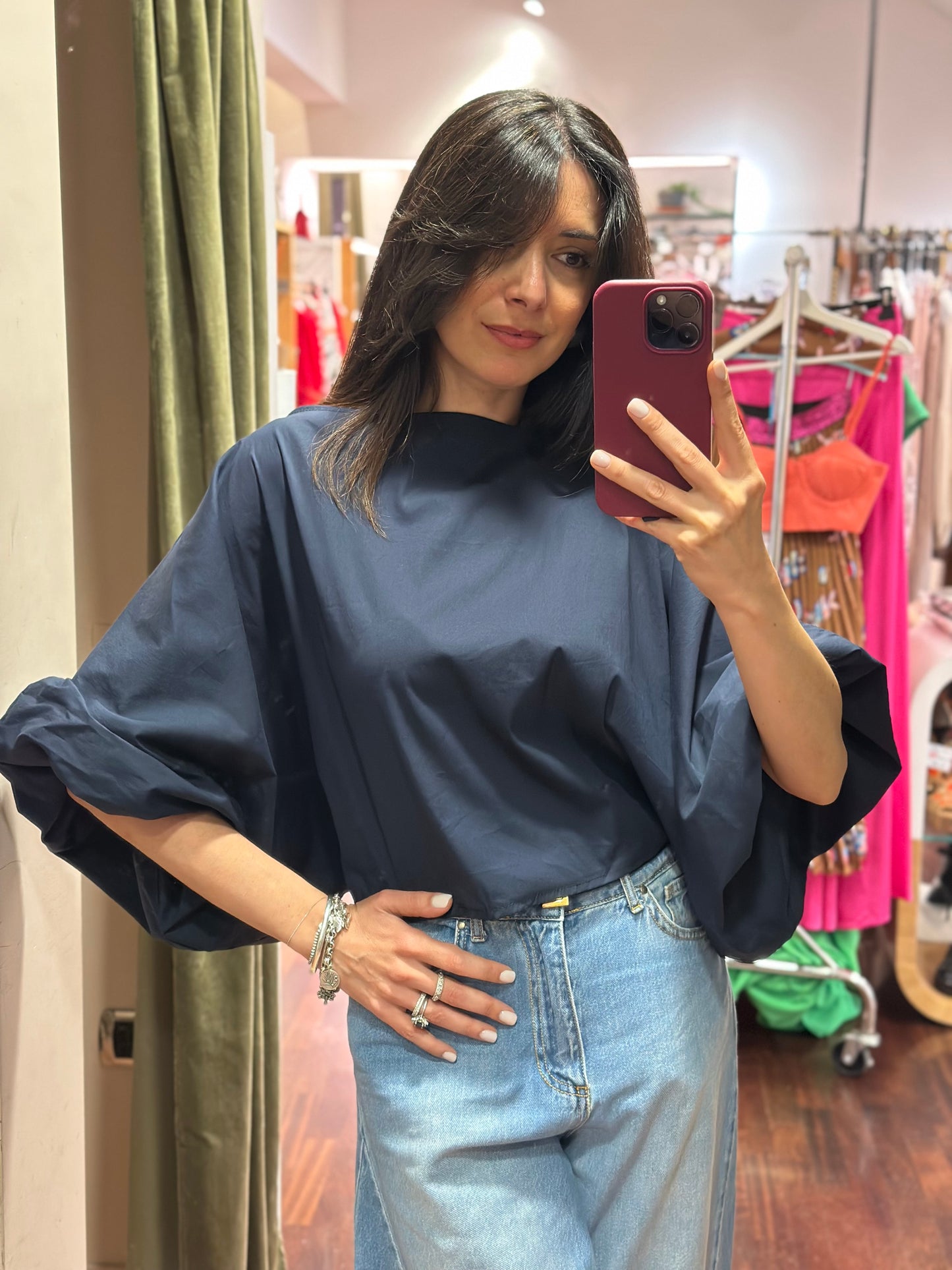 Blusa INES manica a palloncino (disponibile in altre varianti colori)