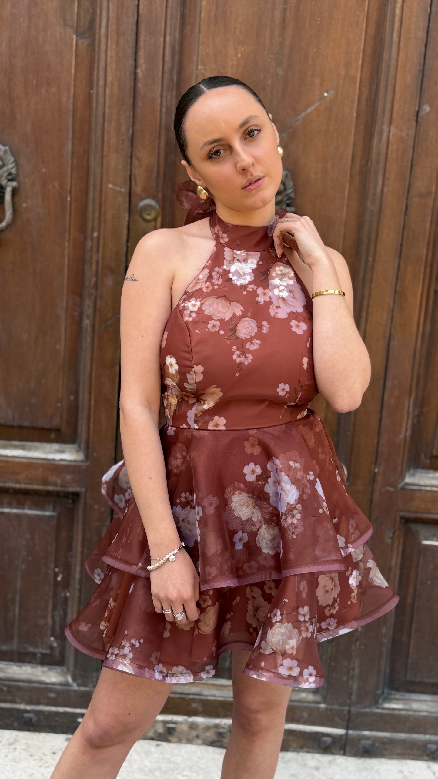 Silence limited Ruffle_Mini_dress