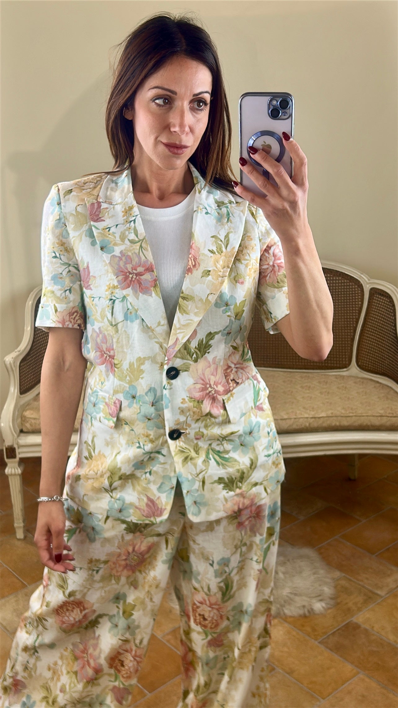 Tensione in Giacca manica corta "FLORA"