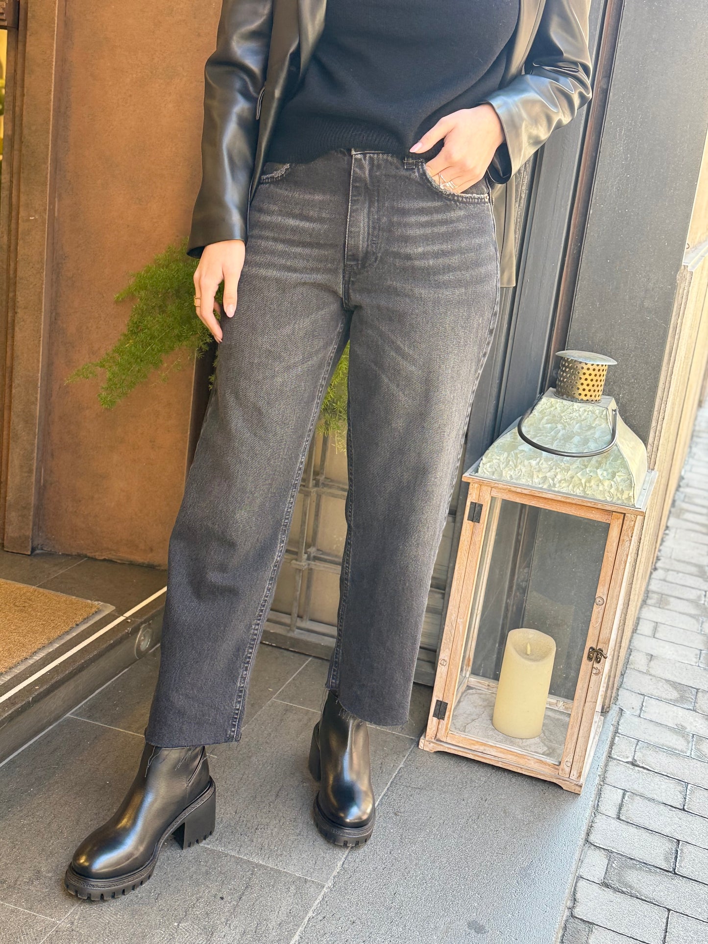Tensione in Jeans denim NERO 90s