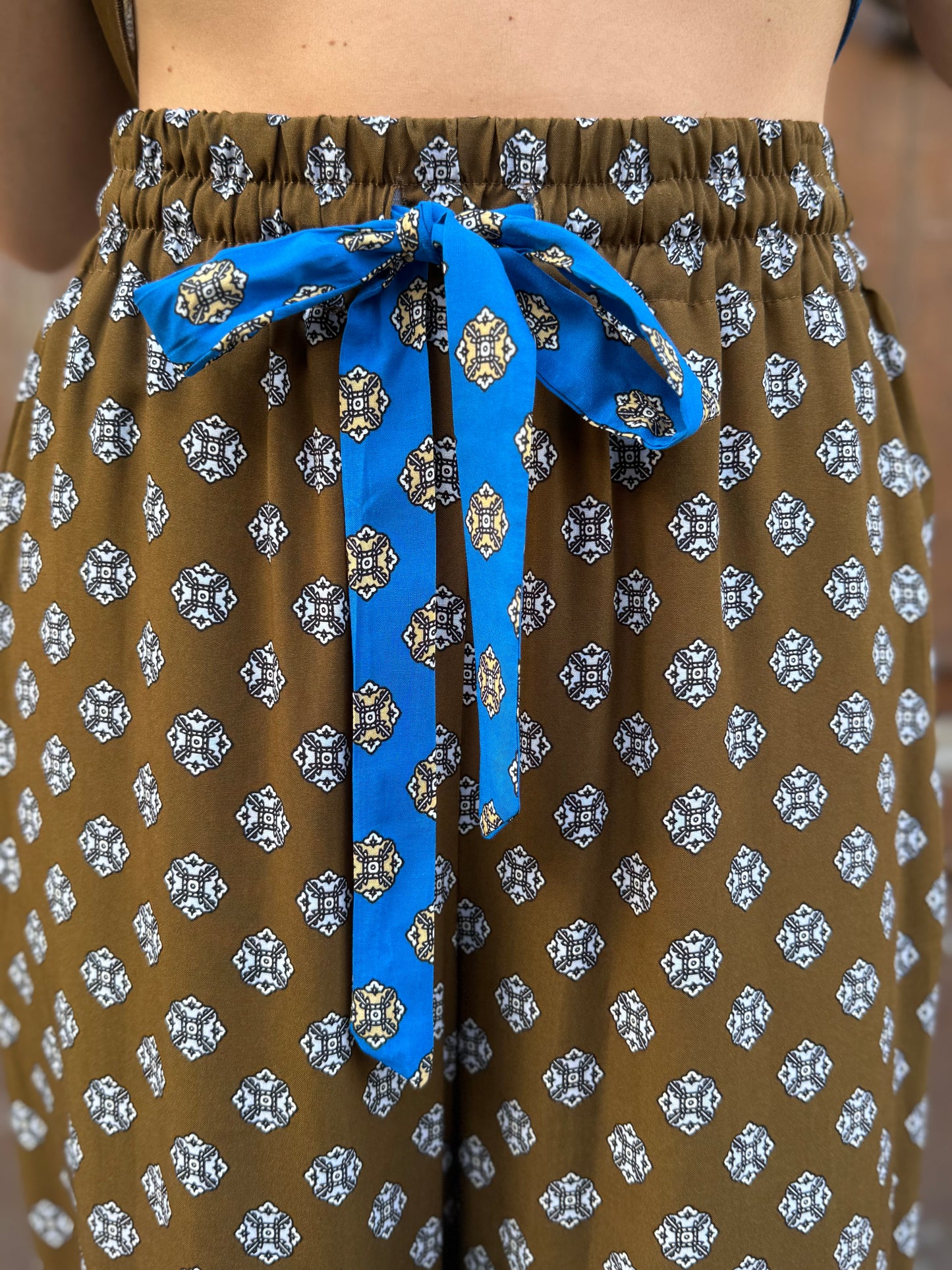 Tensione in Pantalone fantasia Moro/bluette