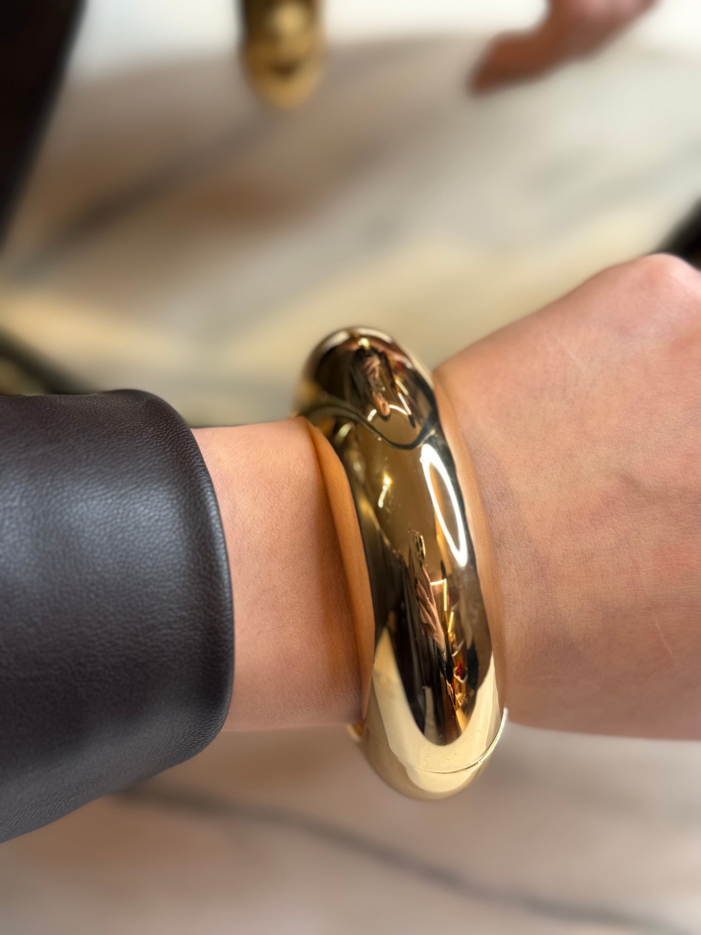 Bracciale rigido liscio ORO