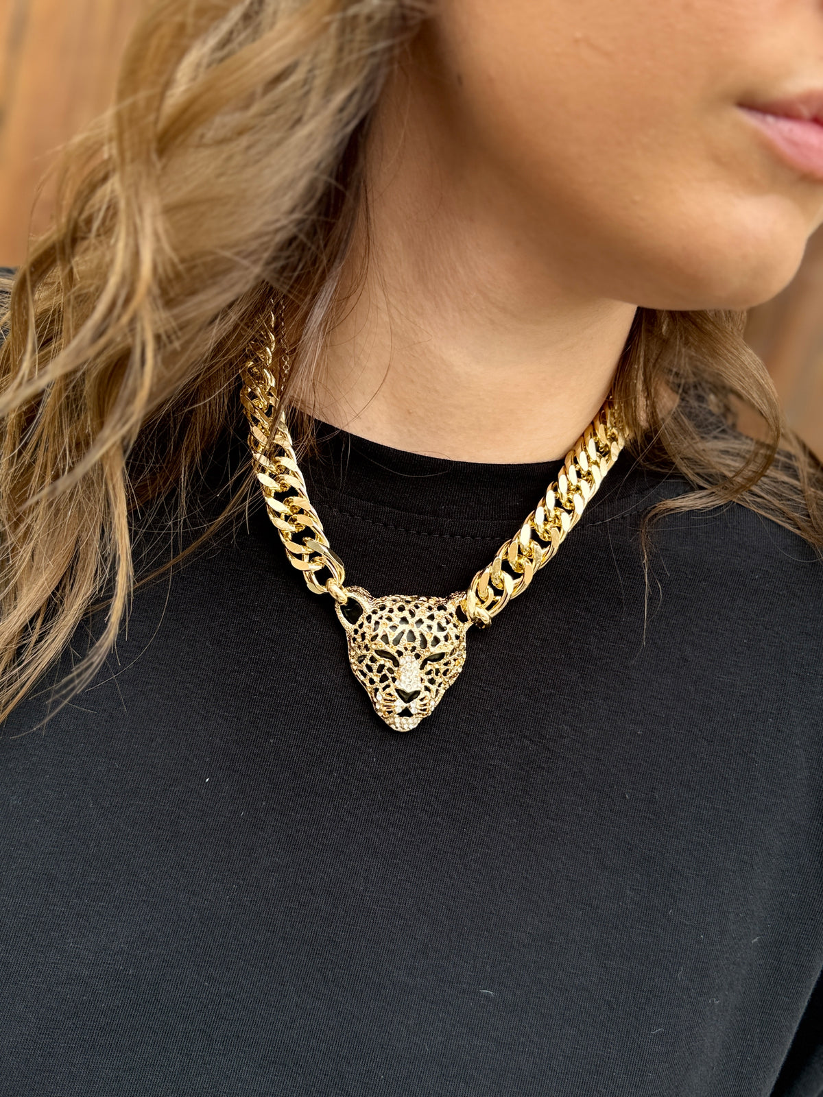 Collana girocollo Tiger STRASS