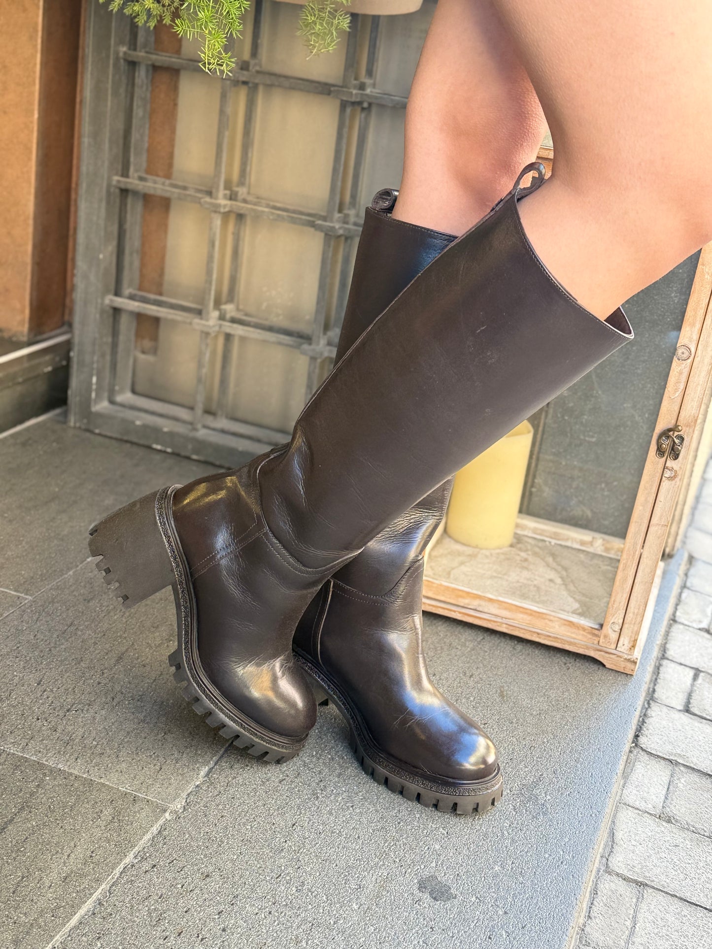 Gio+ STIVALE COMBI BROWN