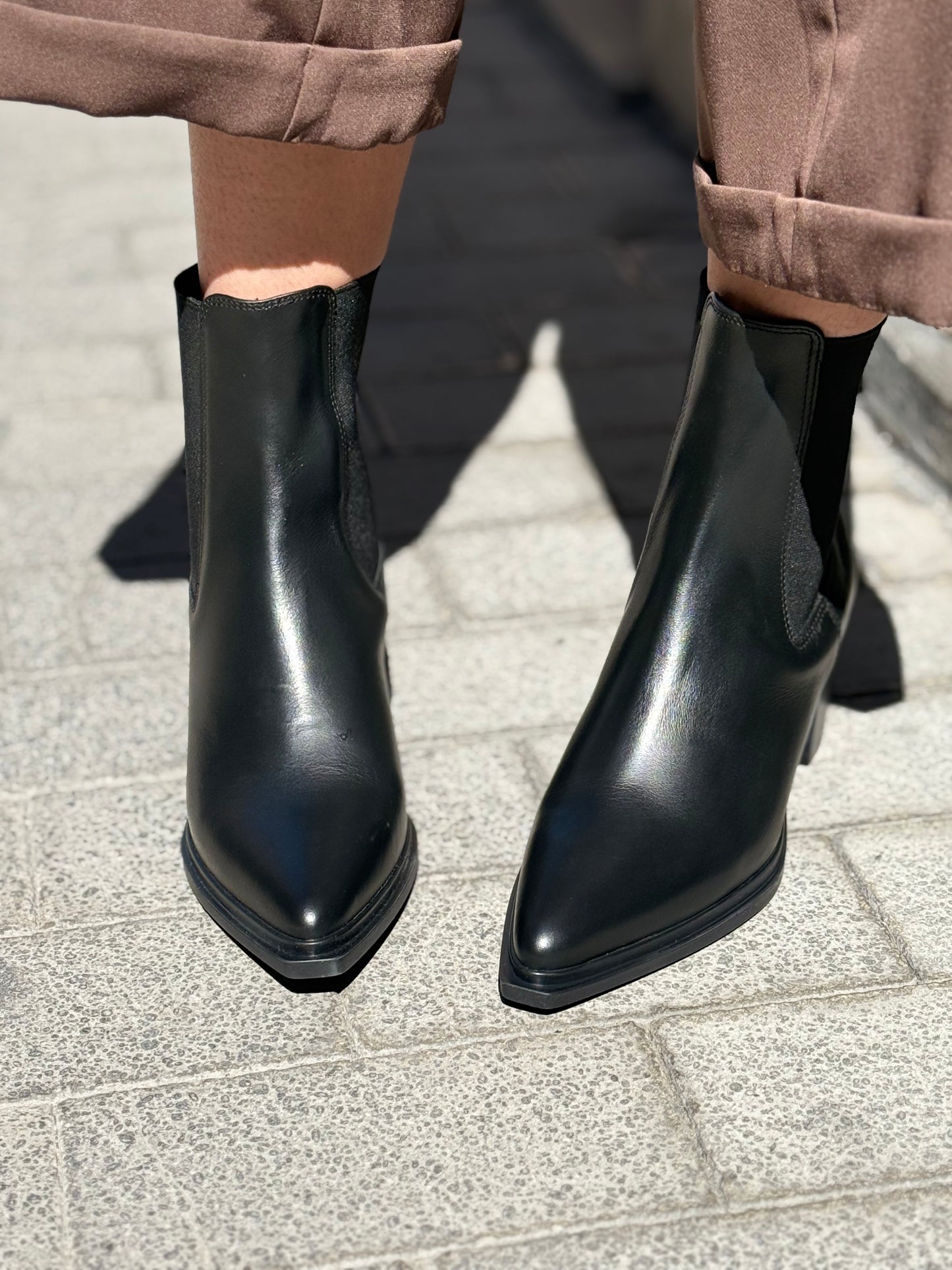 Bianca Dì tronchetto texano NERO