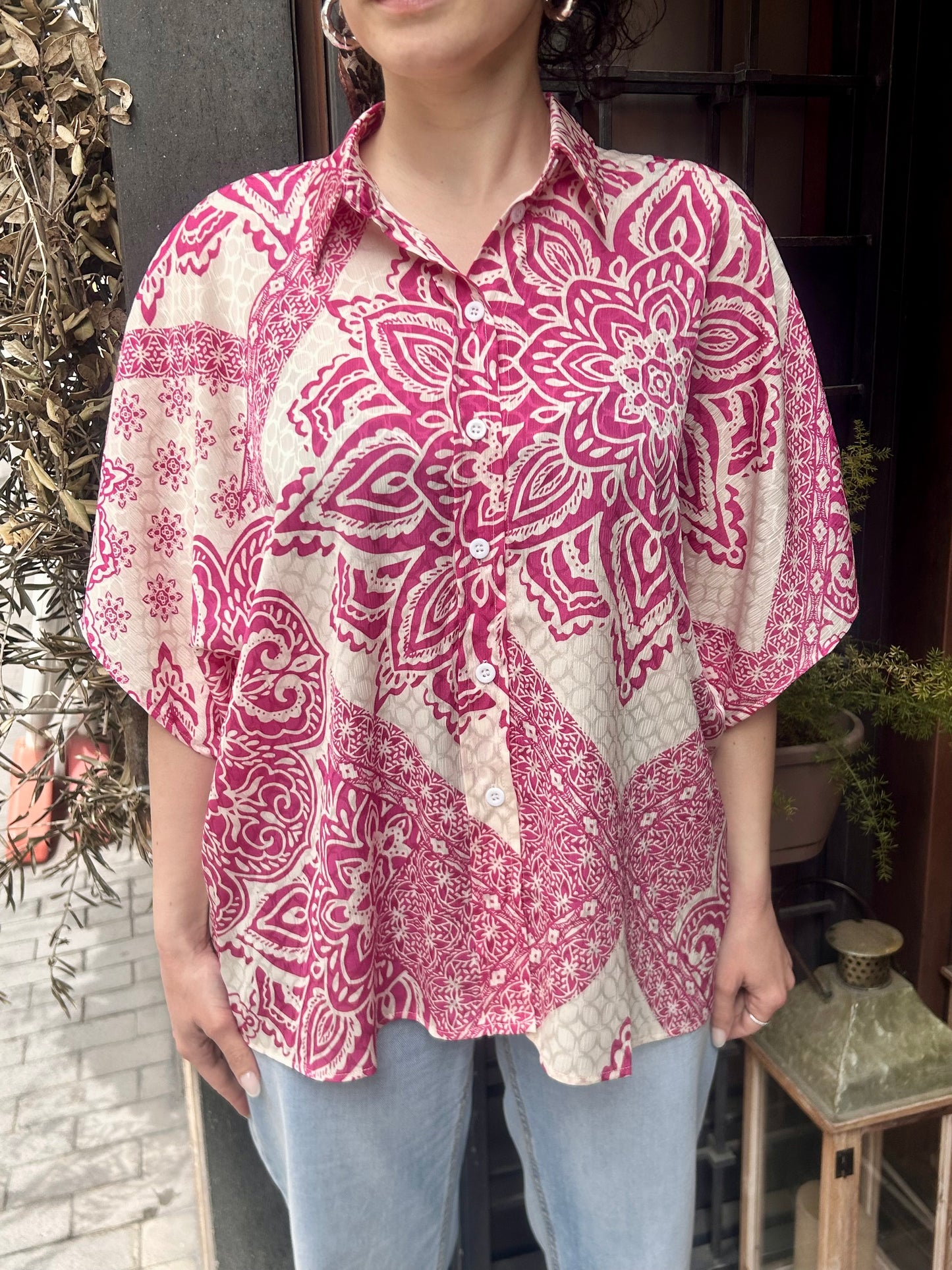 Anonyme Camicia FRAME SHIRT orchid