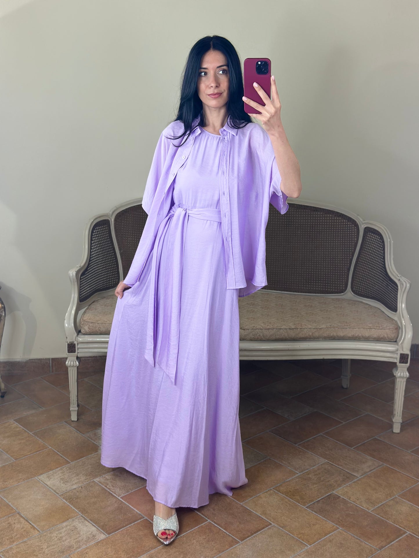 Anonyme TENCEL LONGDRESS violet