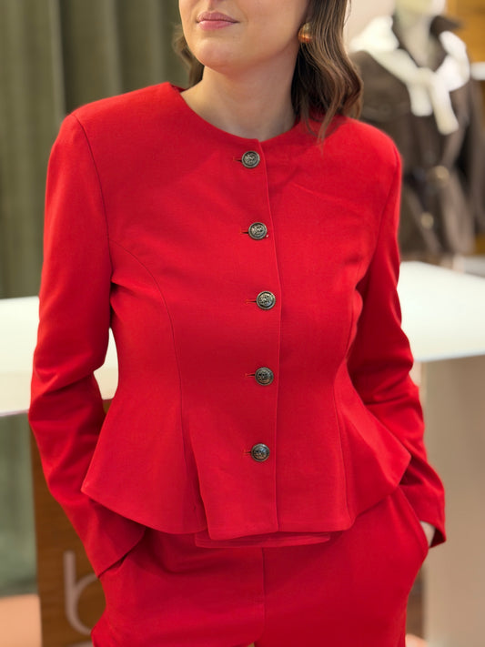 Tensione In Giacca in punto milano Rossa