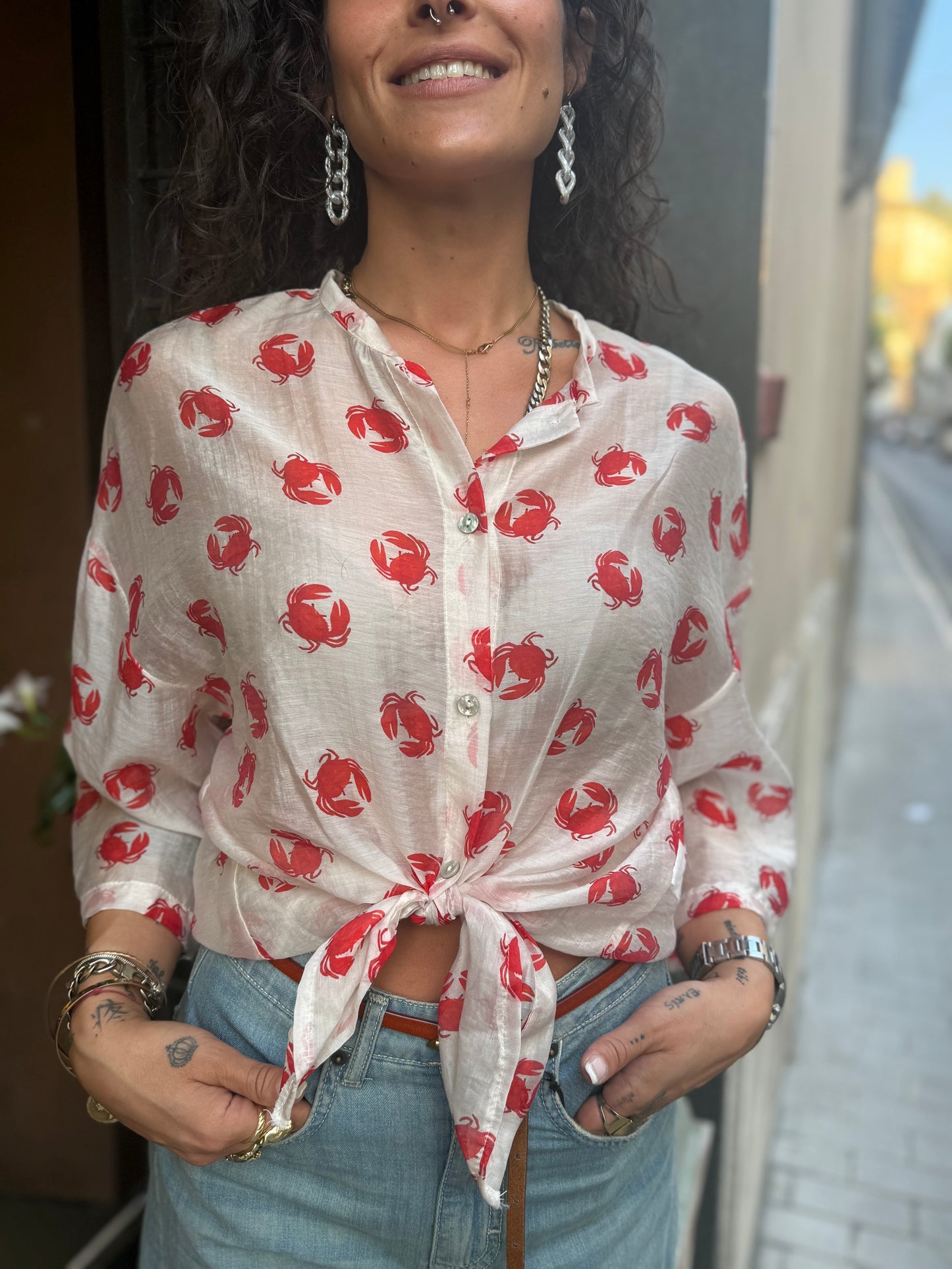 Camicia CRAB in lyocell