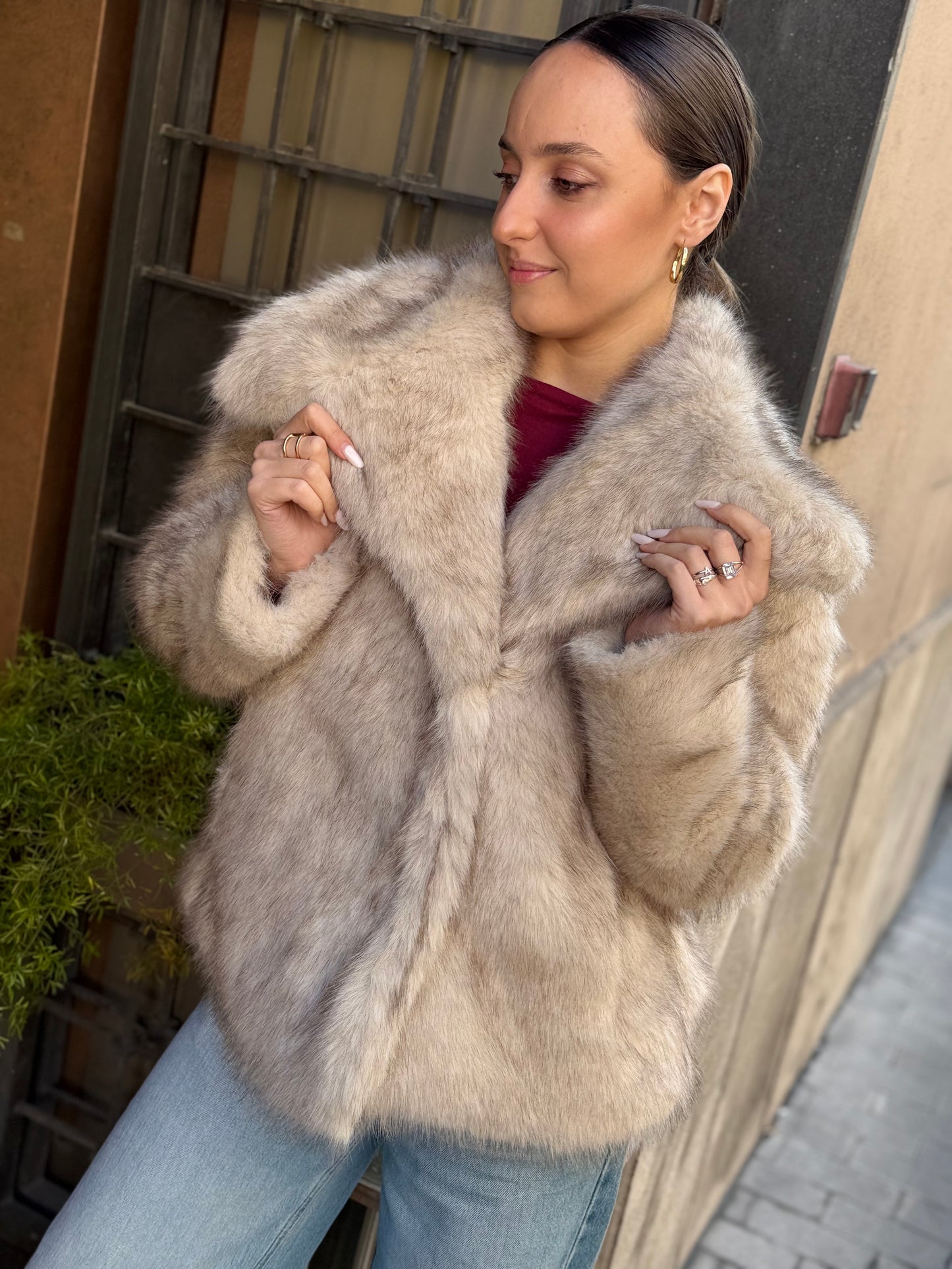 Ecopelliccia VERONICA Burro