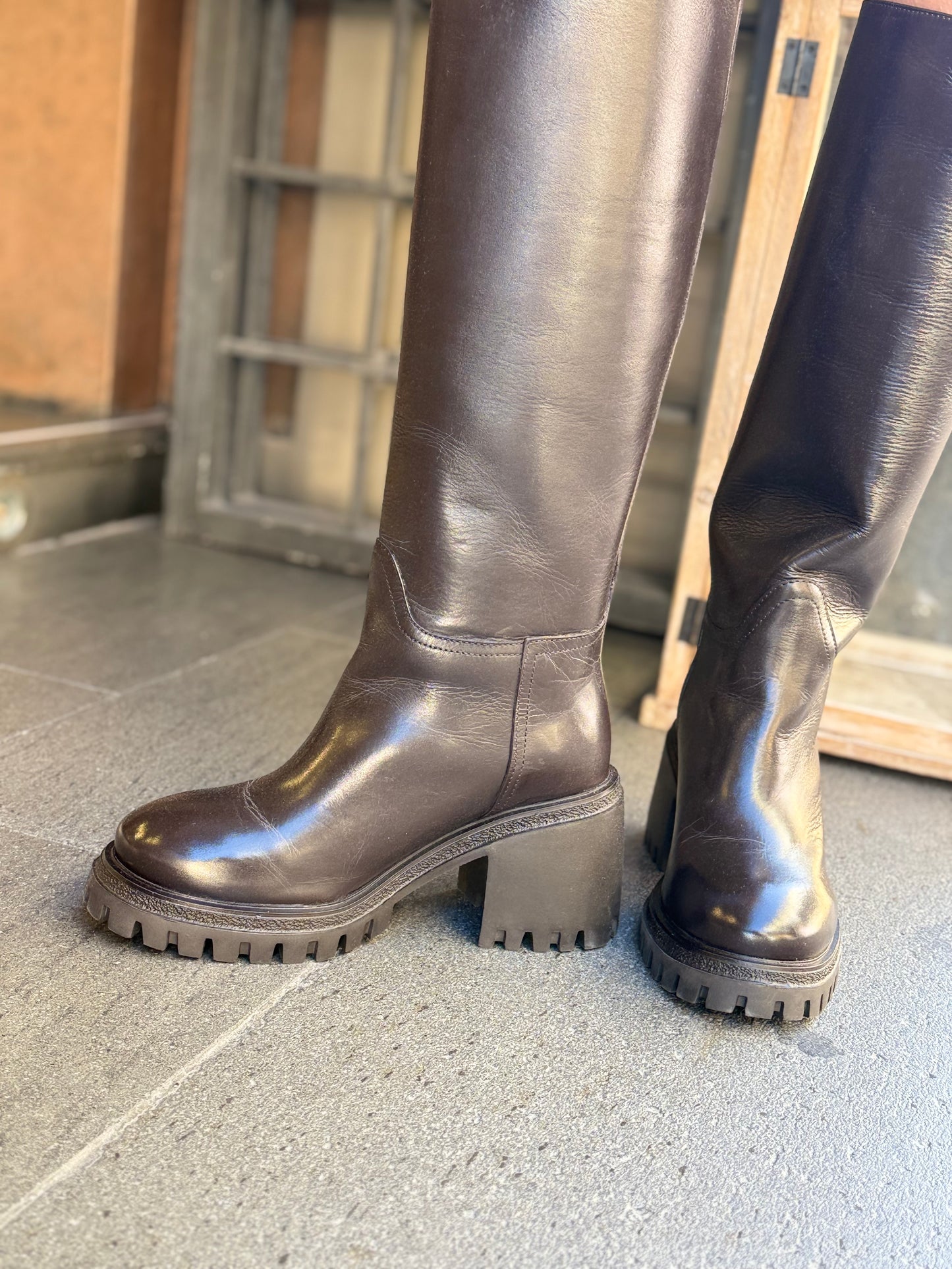 Gio+ STIVALE COMBI BROWN