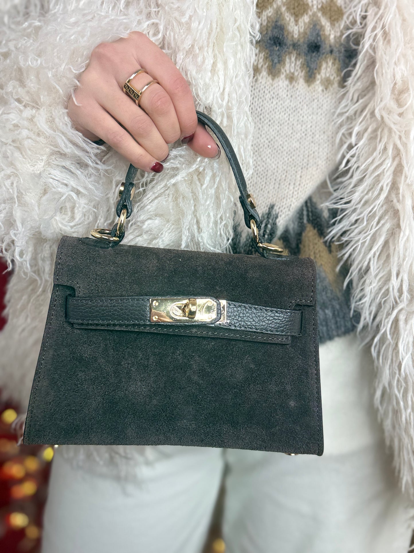 Borsa scamosciata KYLIE