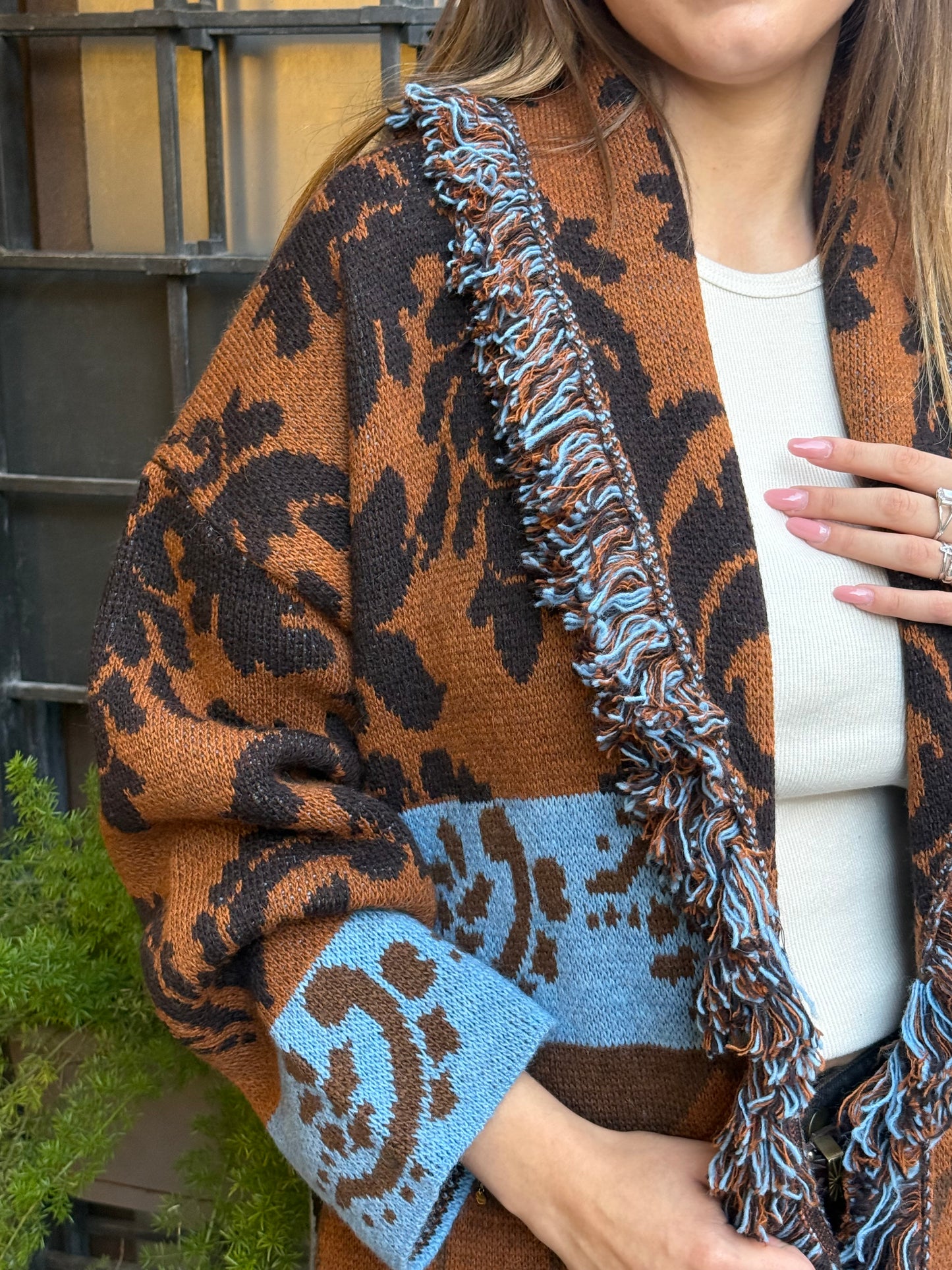 Tensione In Cardigan con frange ALANUI ETRO