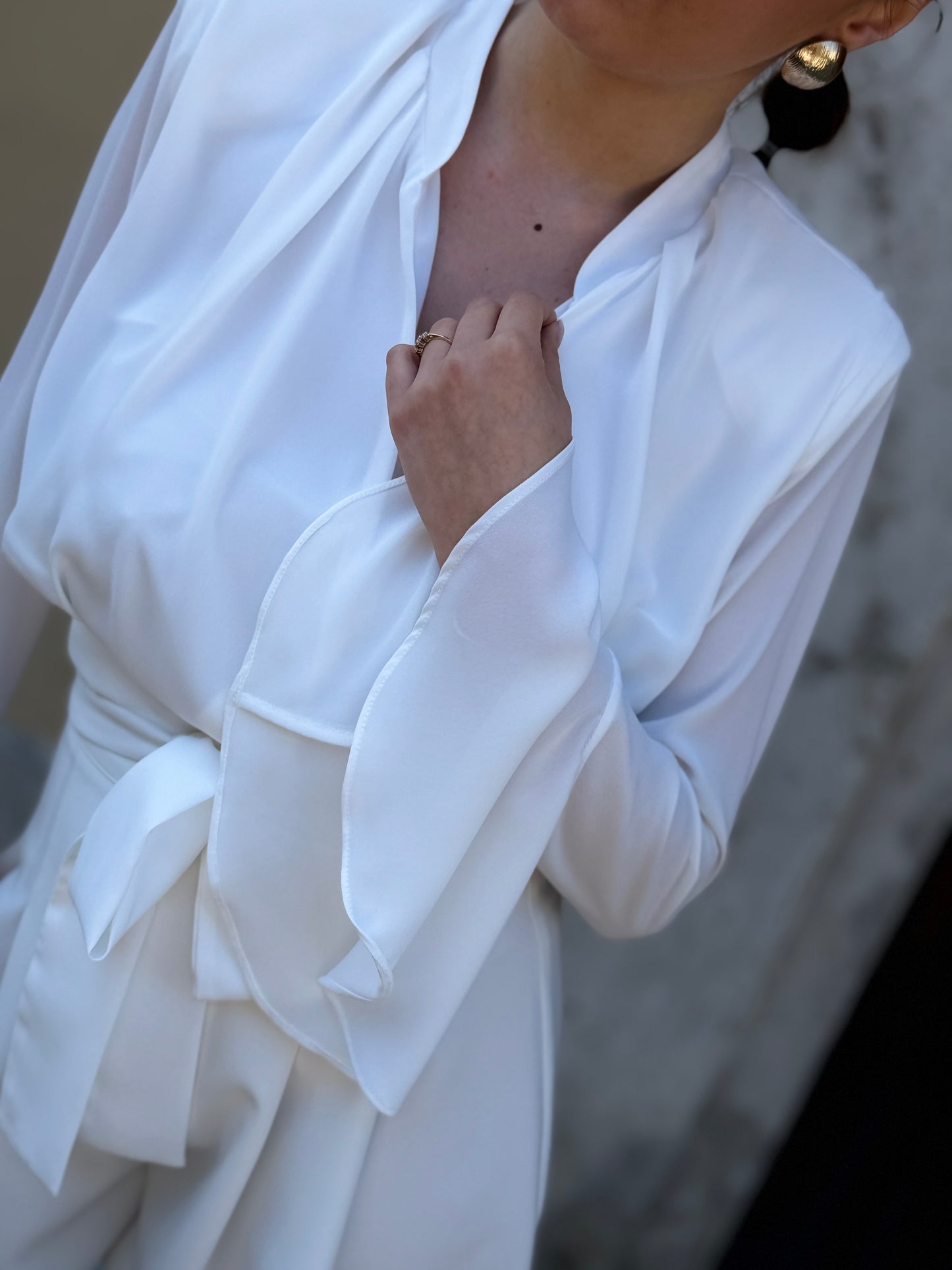 Silence Limited Gala Blouse OFF WHITE