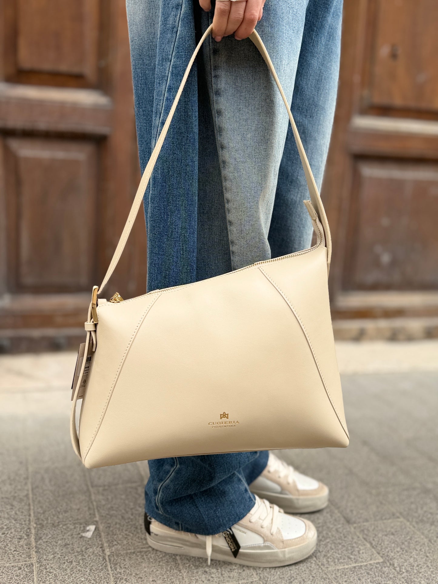 Cuoieria Fiorentina Loop Hobo PROSECCO