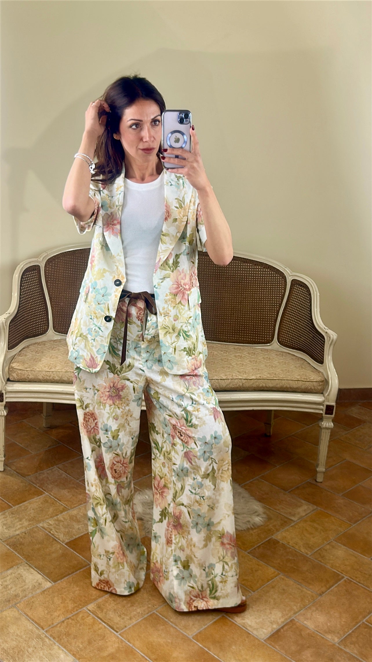 Tensione in Giacca manica corta "FLORA"