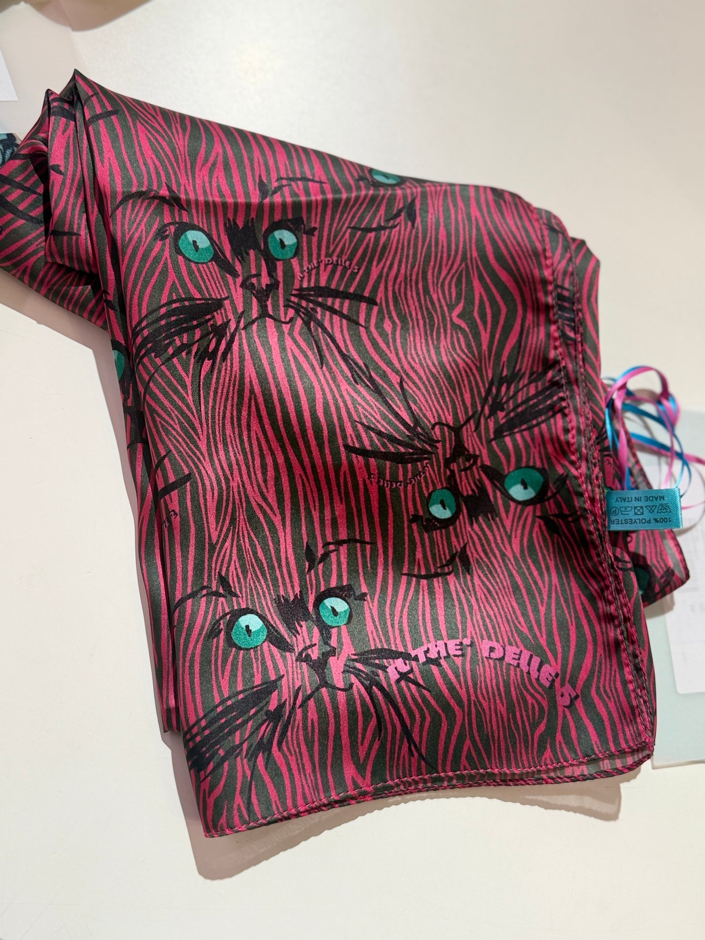 Il Thè delle 5 FOULARD OCCHI DI GATTO PINK