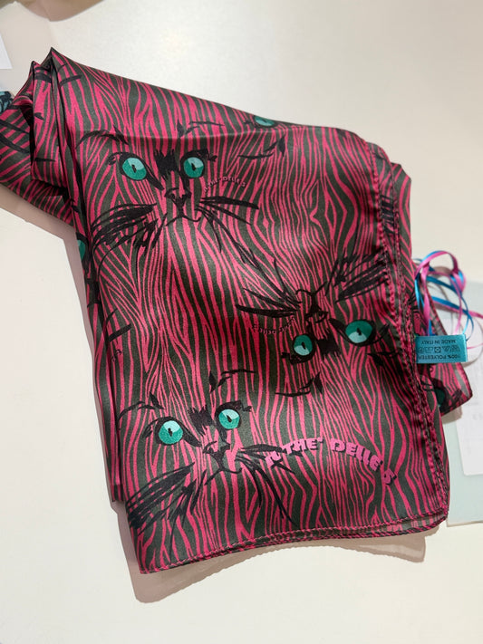 Il Thè delle 5 FOULARD OCCHI DI GATTO PINK