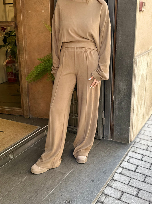 Eleh Pantalone Tuta GRIGIO/FANGO in lyocell