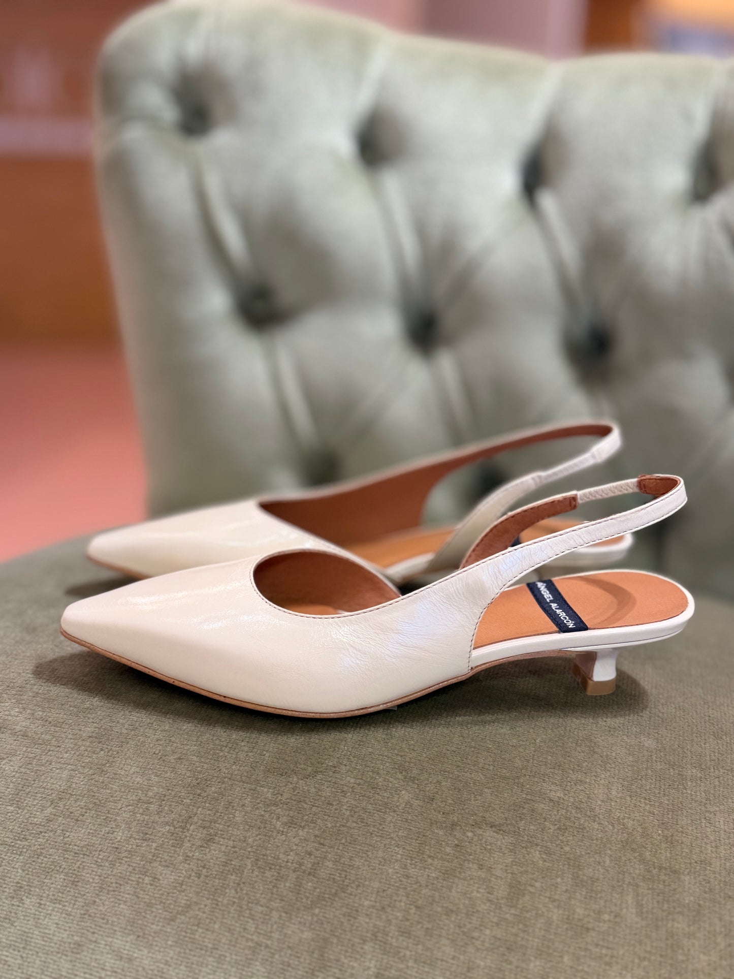 Angel Alarcon  FABIANA slingback VANIGLIA