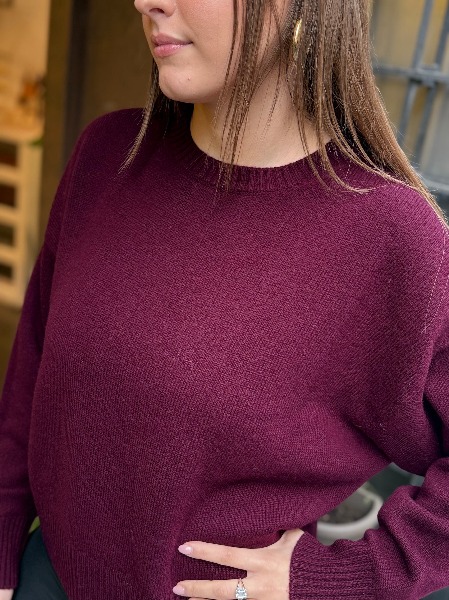 Tensione In Maglione girocollo BORDEAUX