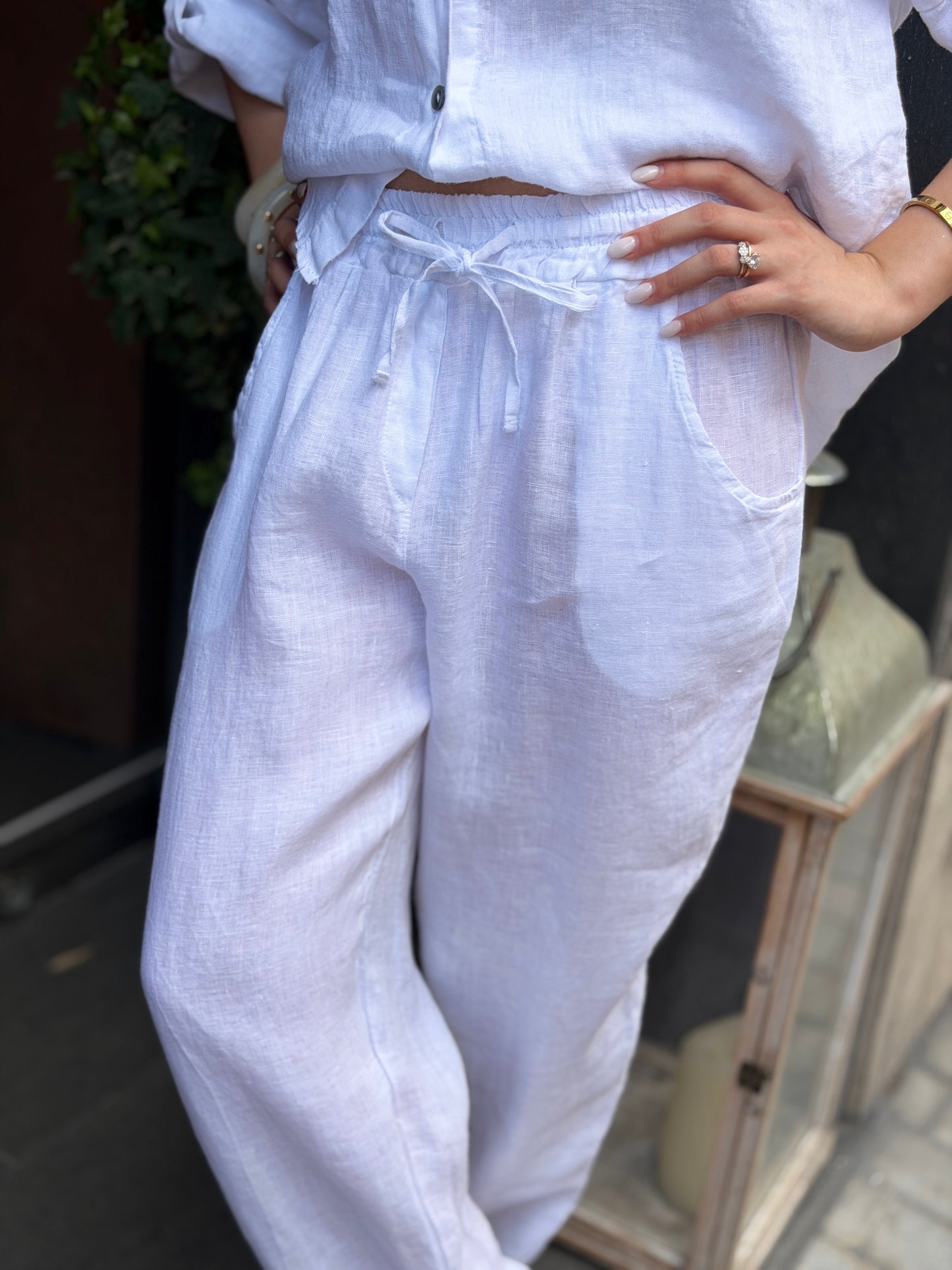 Pantalone EDITH in Lino gamba dritta (disp in altre varianti colori)