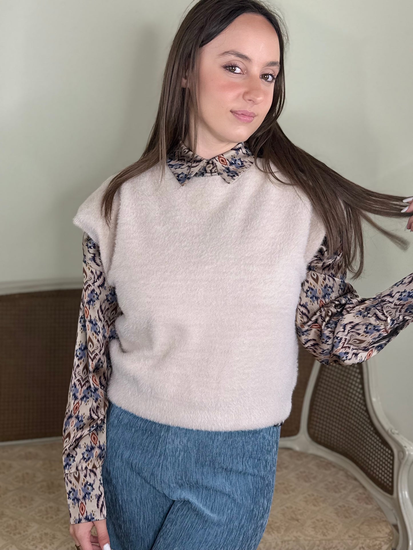 Anonyme Smanicato WOLF KNITWEAR beige