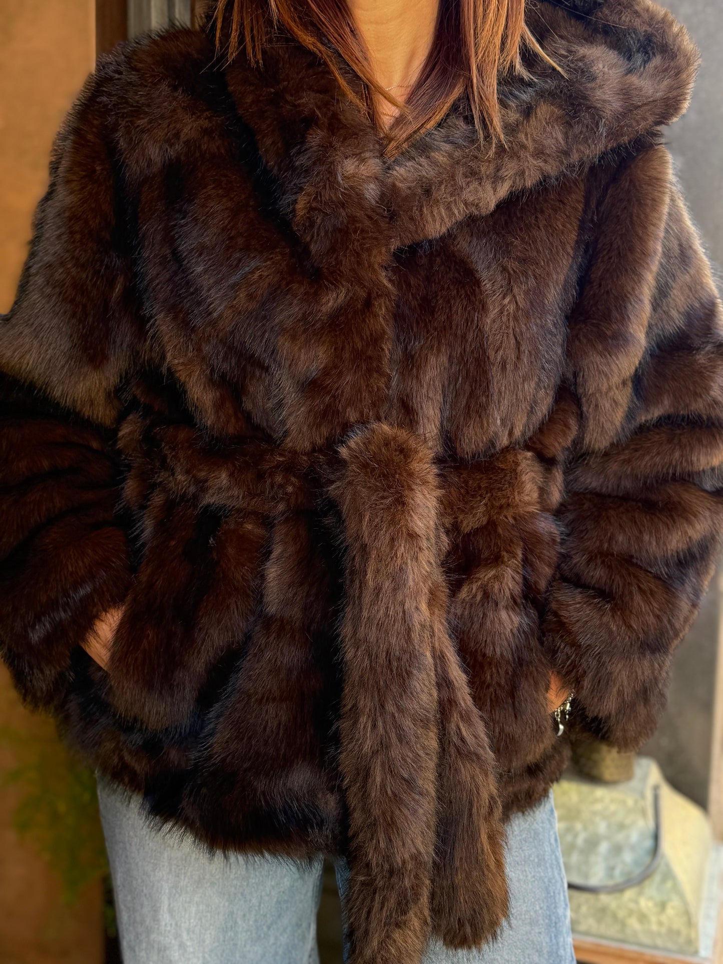 Ecopelliccia ELODIE Moro