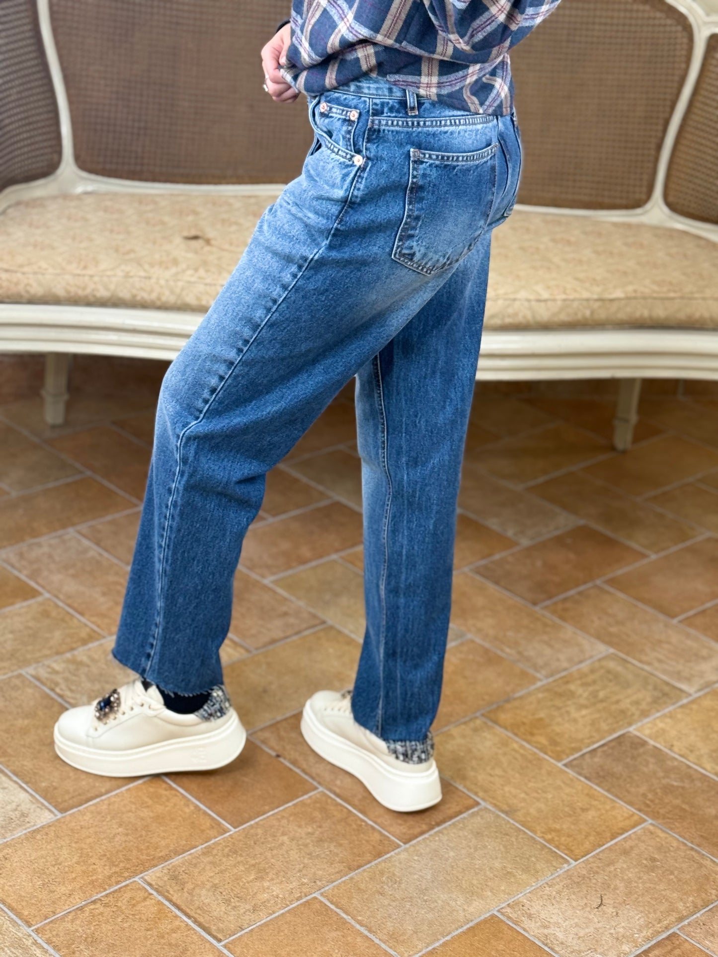 Tensione In Jeans dritto BLU DENIM