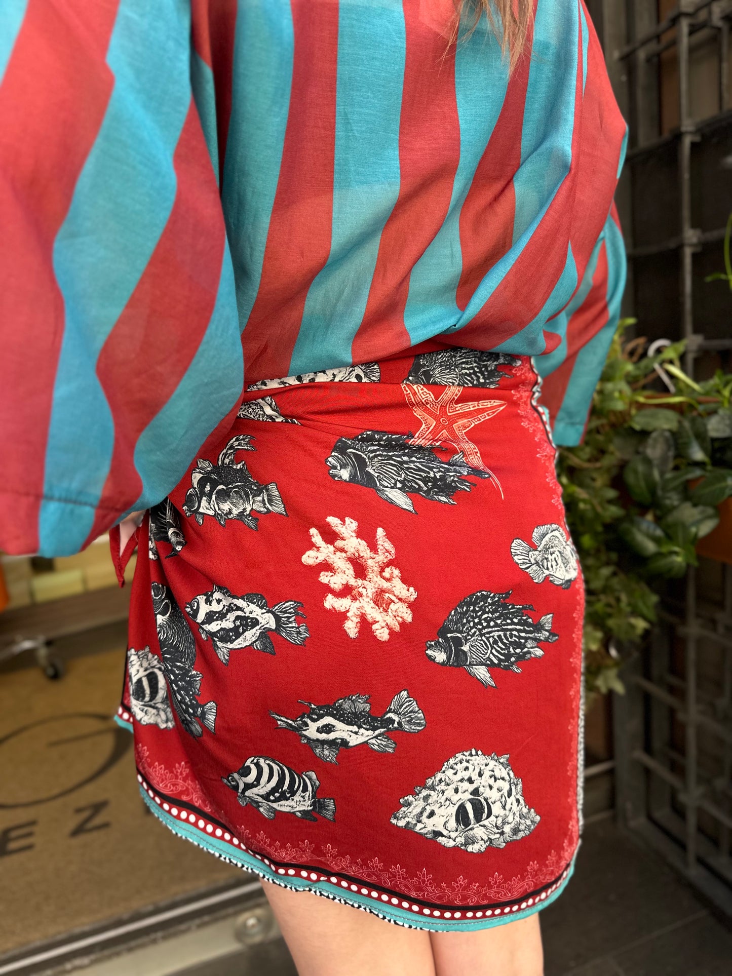 Tensione in Camicia a righe Rosso/Azzurro