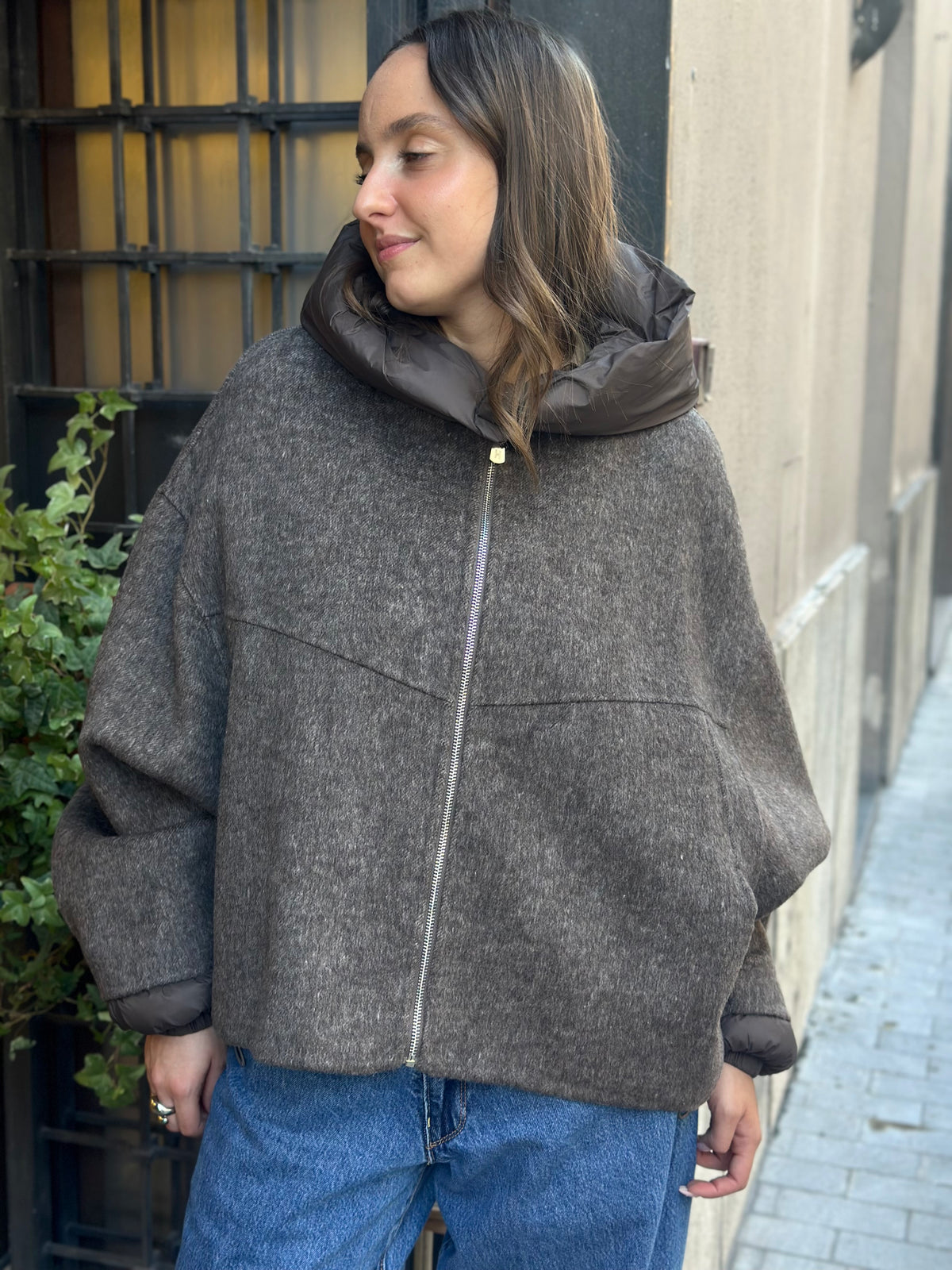 Haveone cappotto bomber MORO