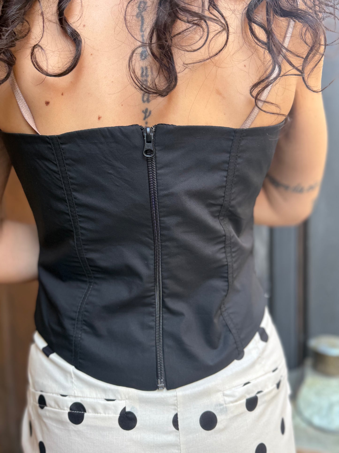 Tensione in Top corsetto Nero