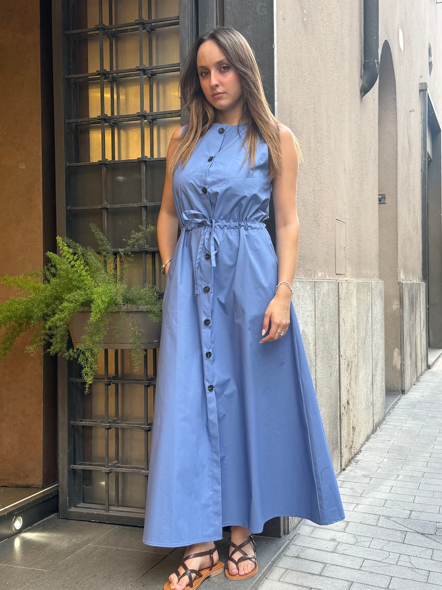 Tensione In Abito lungo con coulisse CARTA DA ZUCCHERO