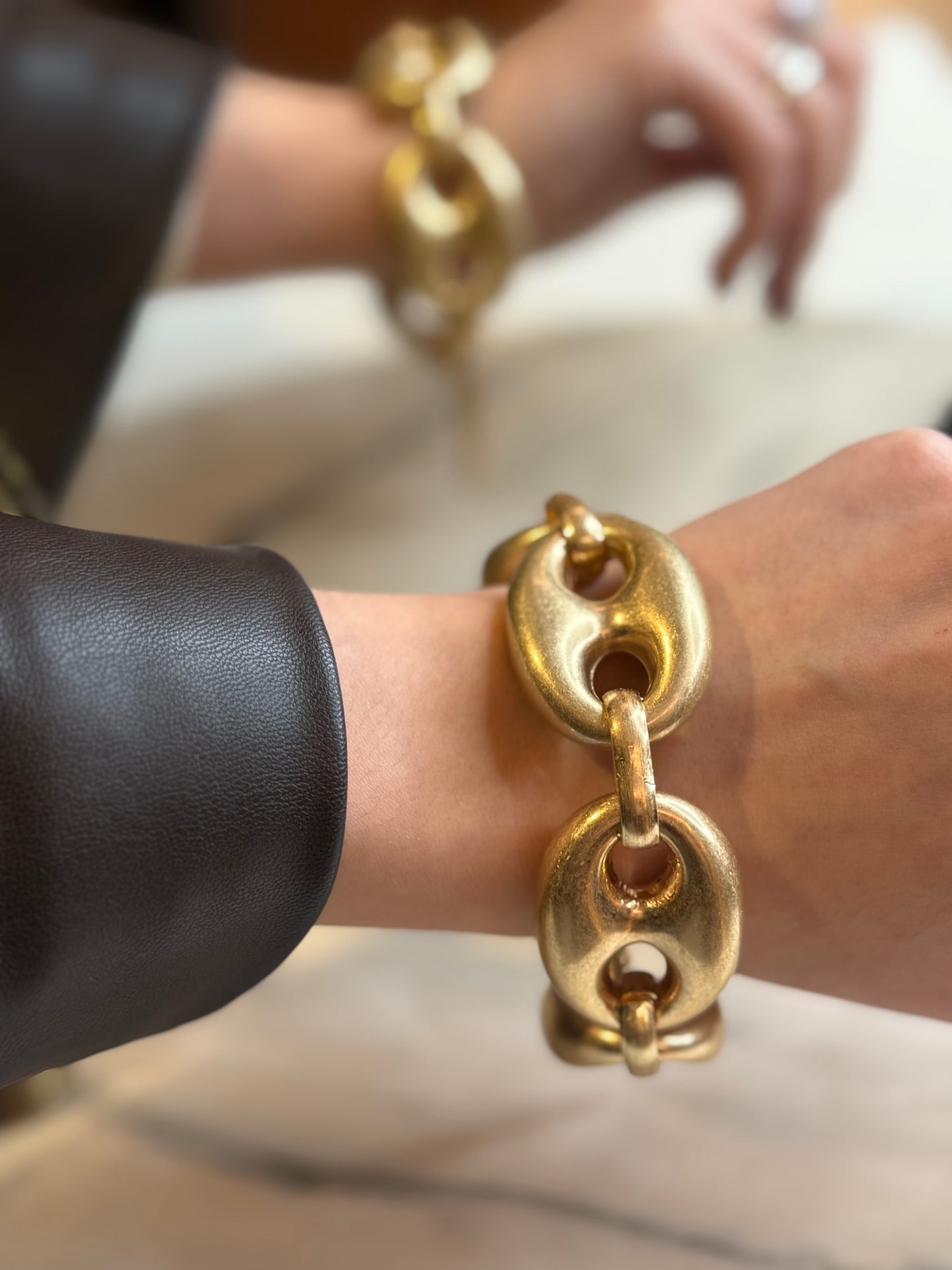 Bracciale ORO catena con maglie a ciambella