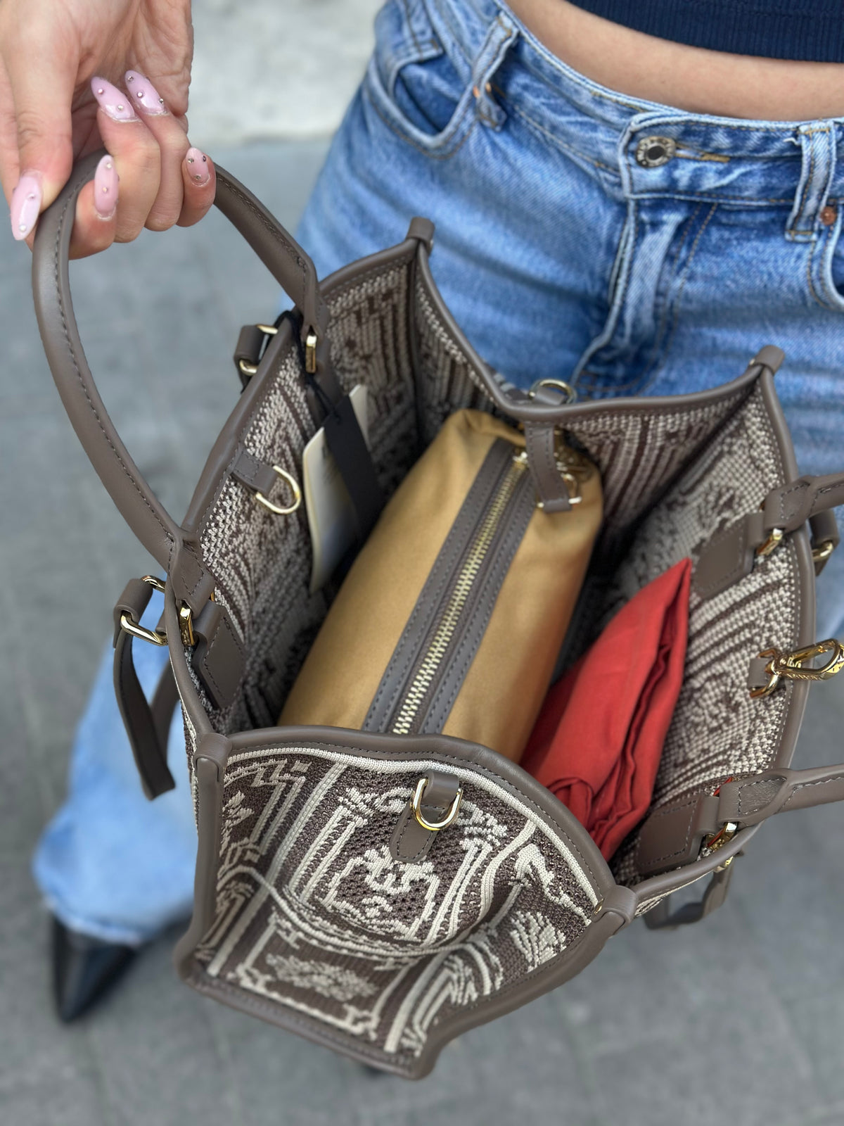My Best Bag ATENA LASHA NATURAL BAROCCO MEDIUM