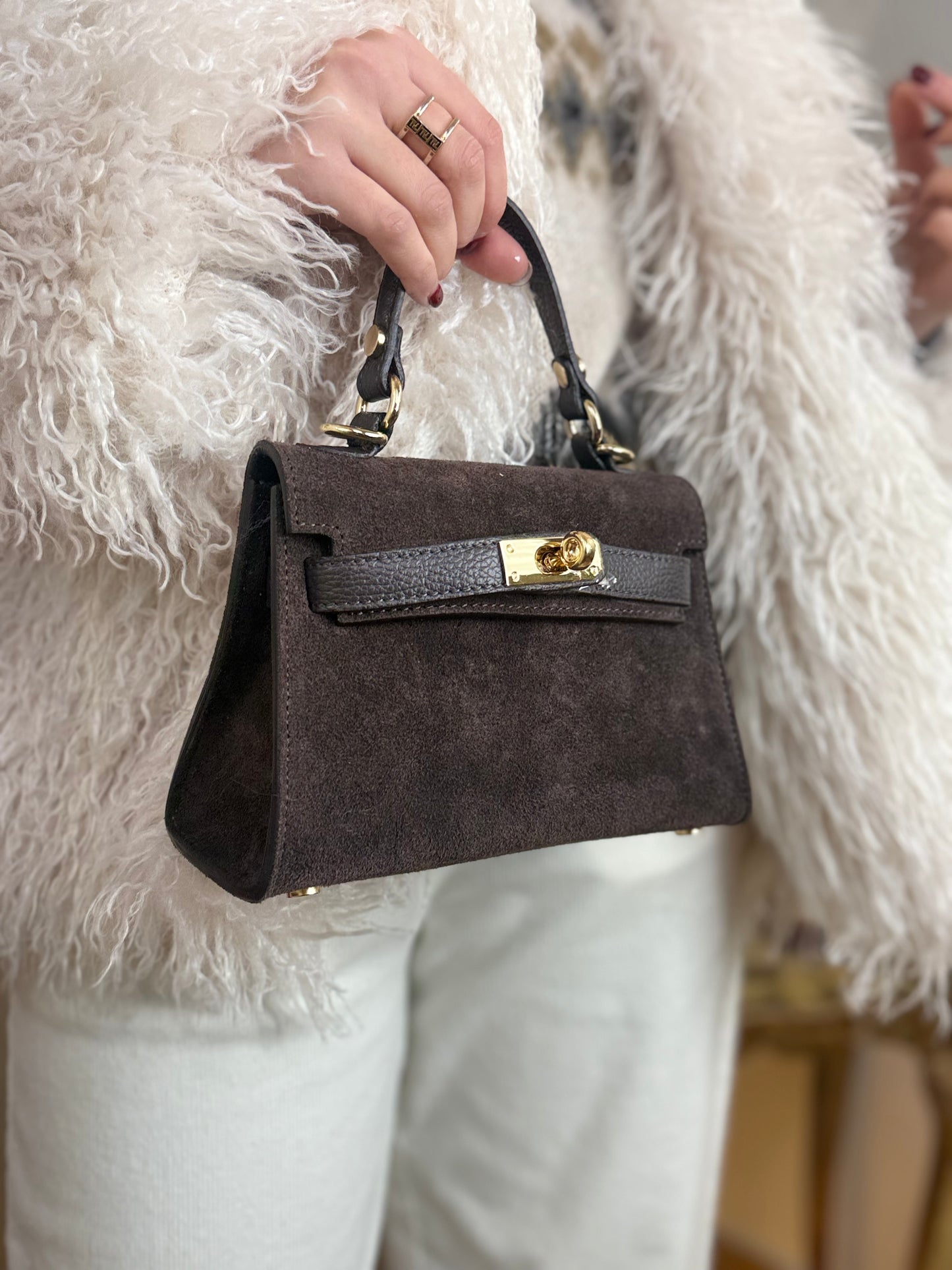 Borsa scamosciata KYLIE