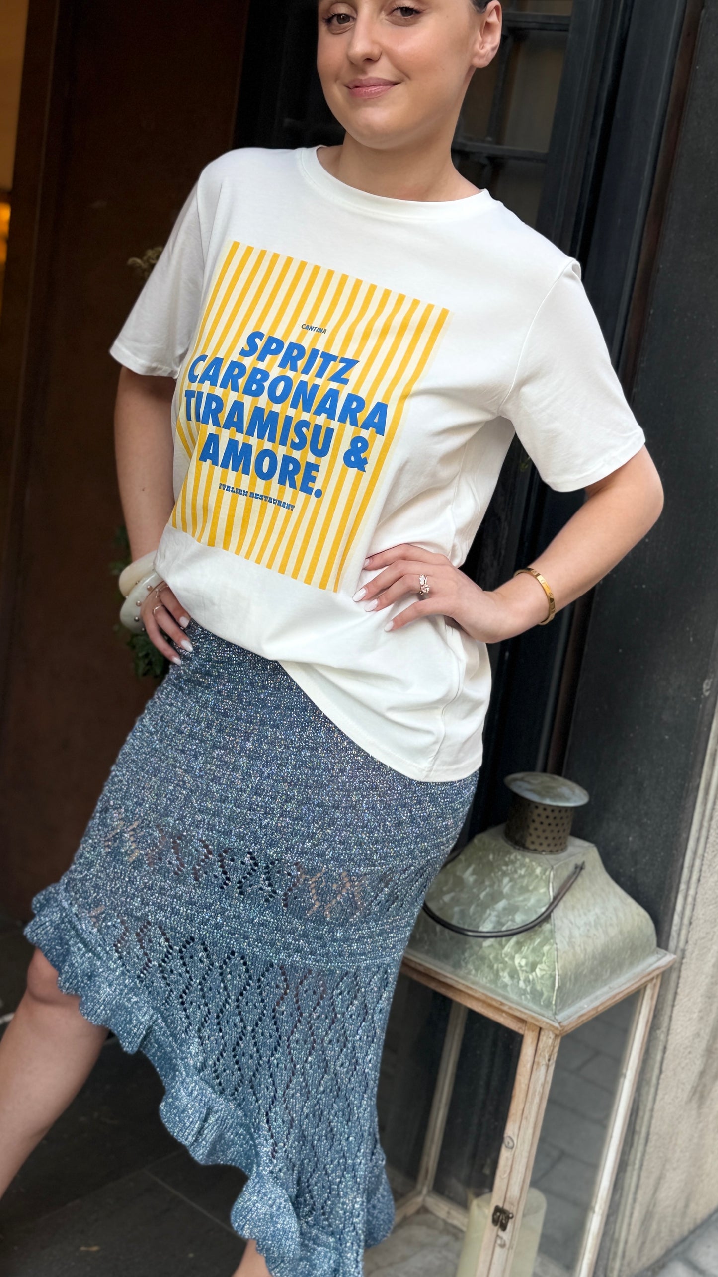 T-shirt "SPRITZ,CARBONARA...