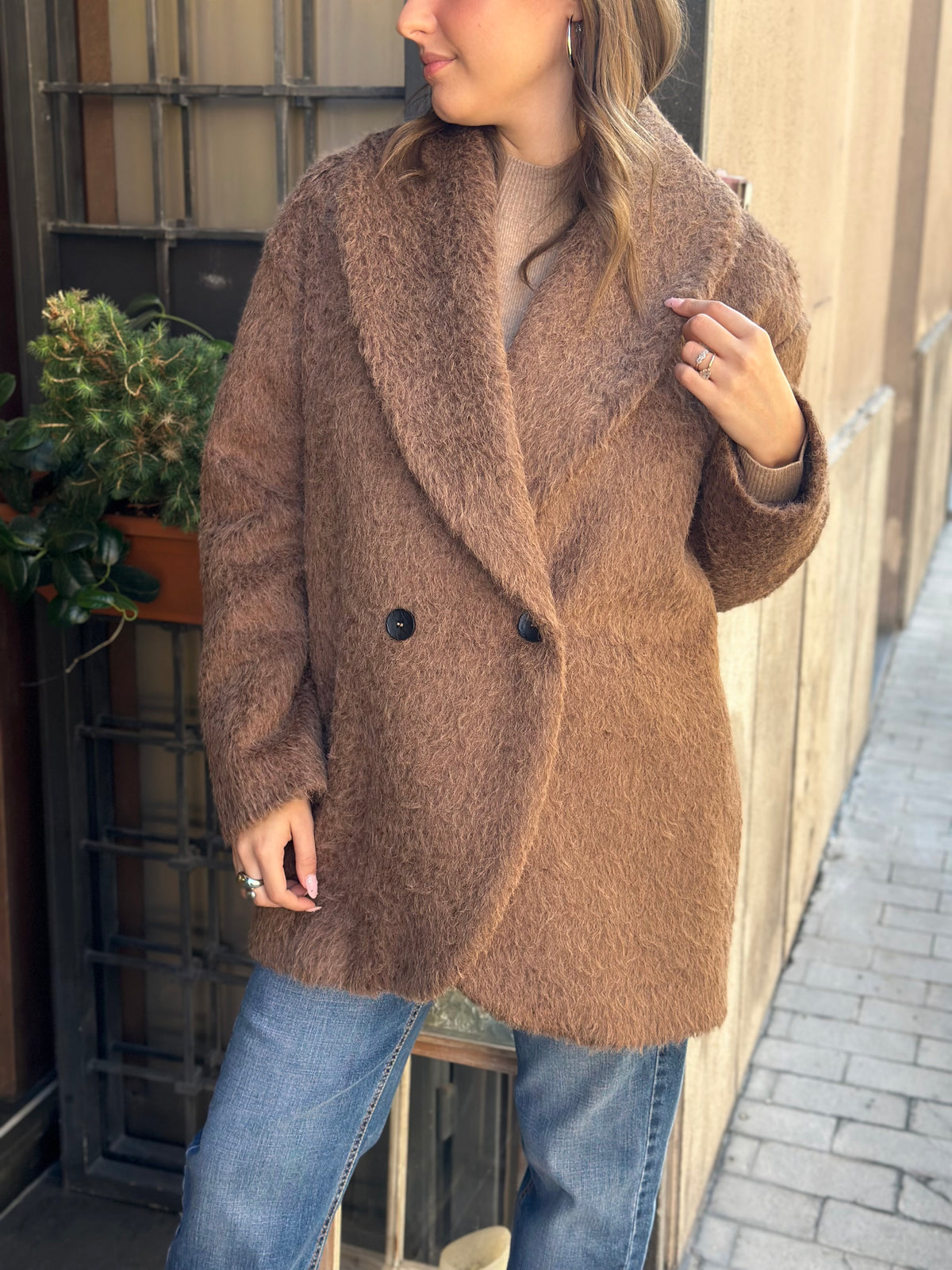 Bohemianvì cloud coat BROWN