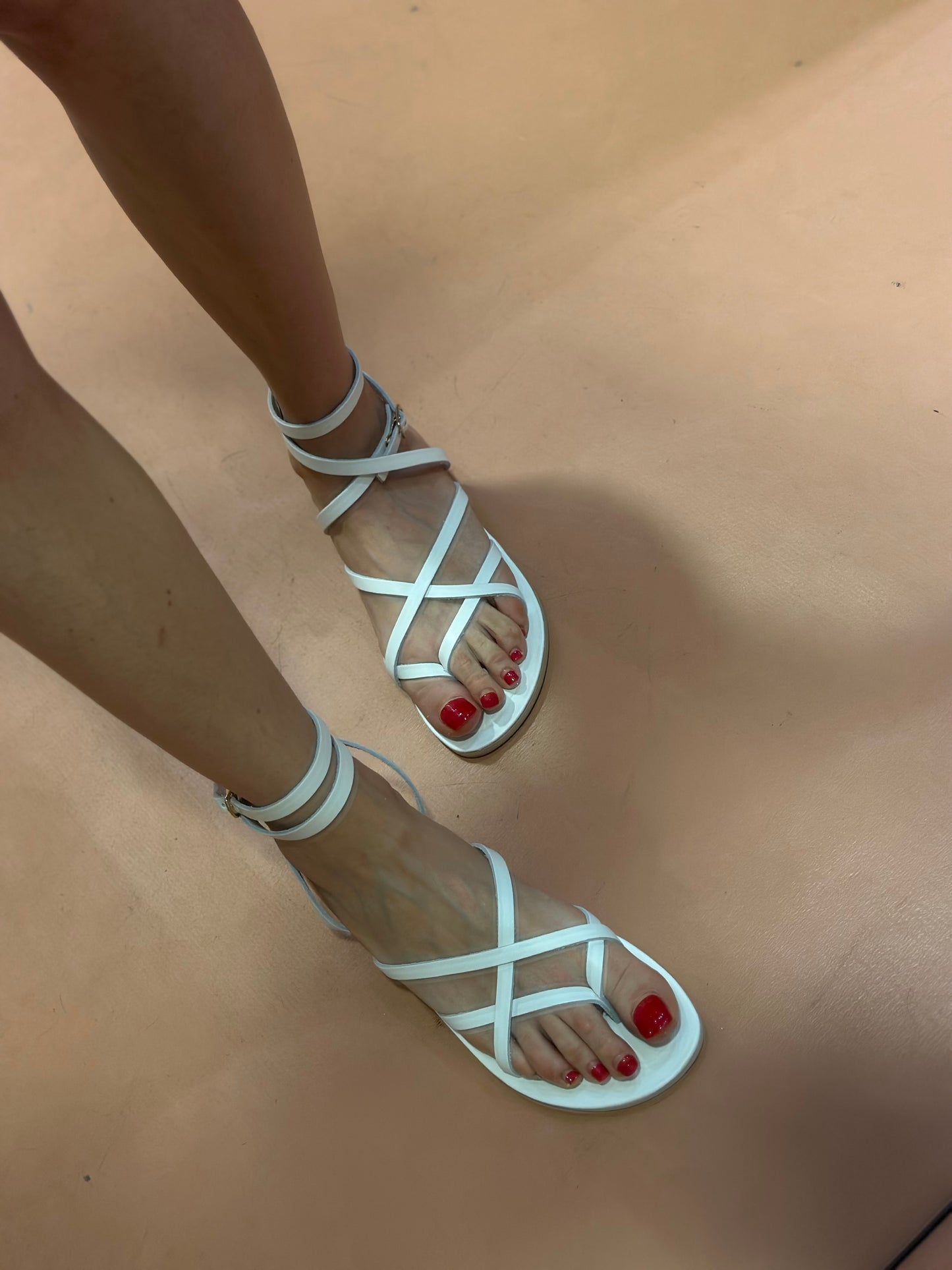 Donna Toscana Infradito platino schiava