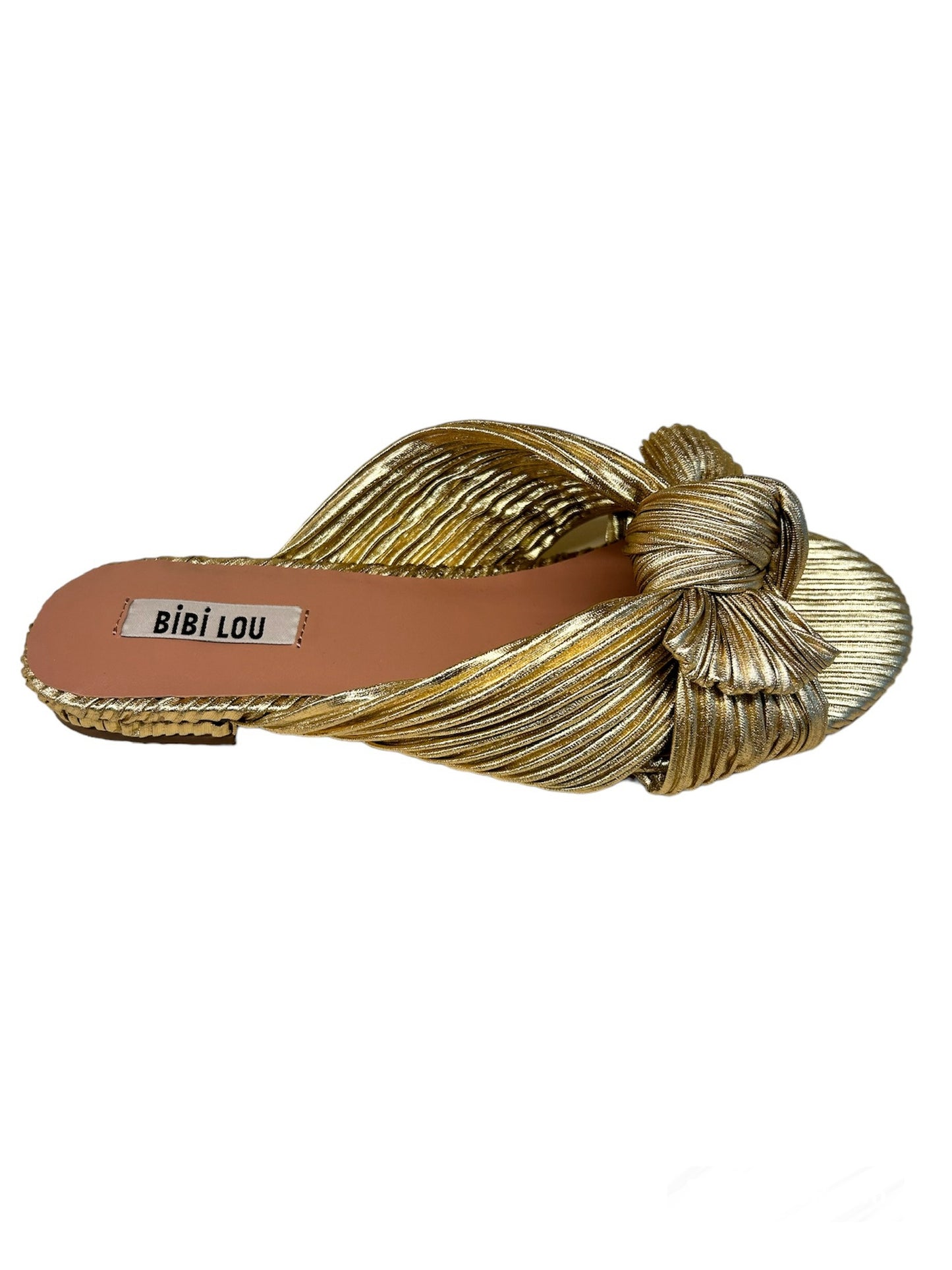 Bibi Lou - Sandali piani con fiocco var.oro