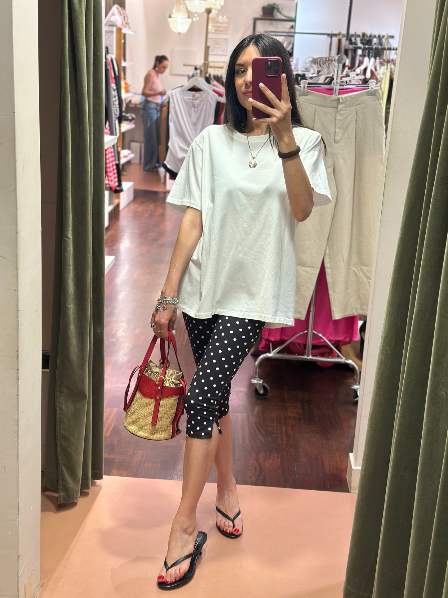 Pantalone Capri POIS CIOCCOLATO e NERO