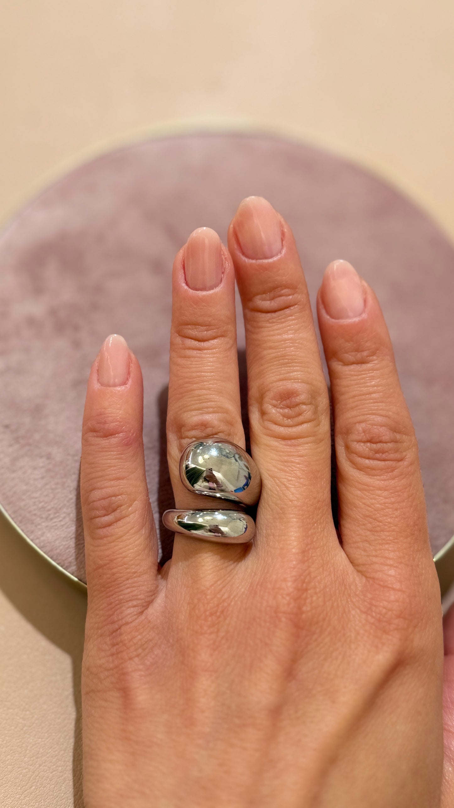 Anello abbraccio Argento
